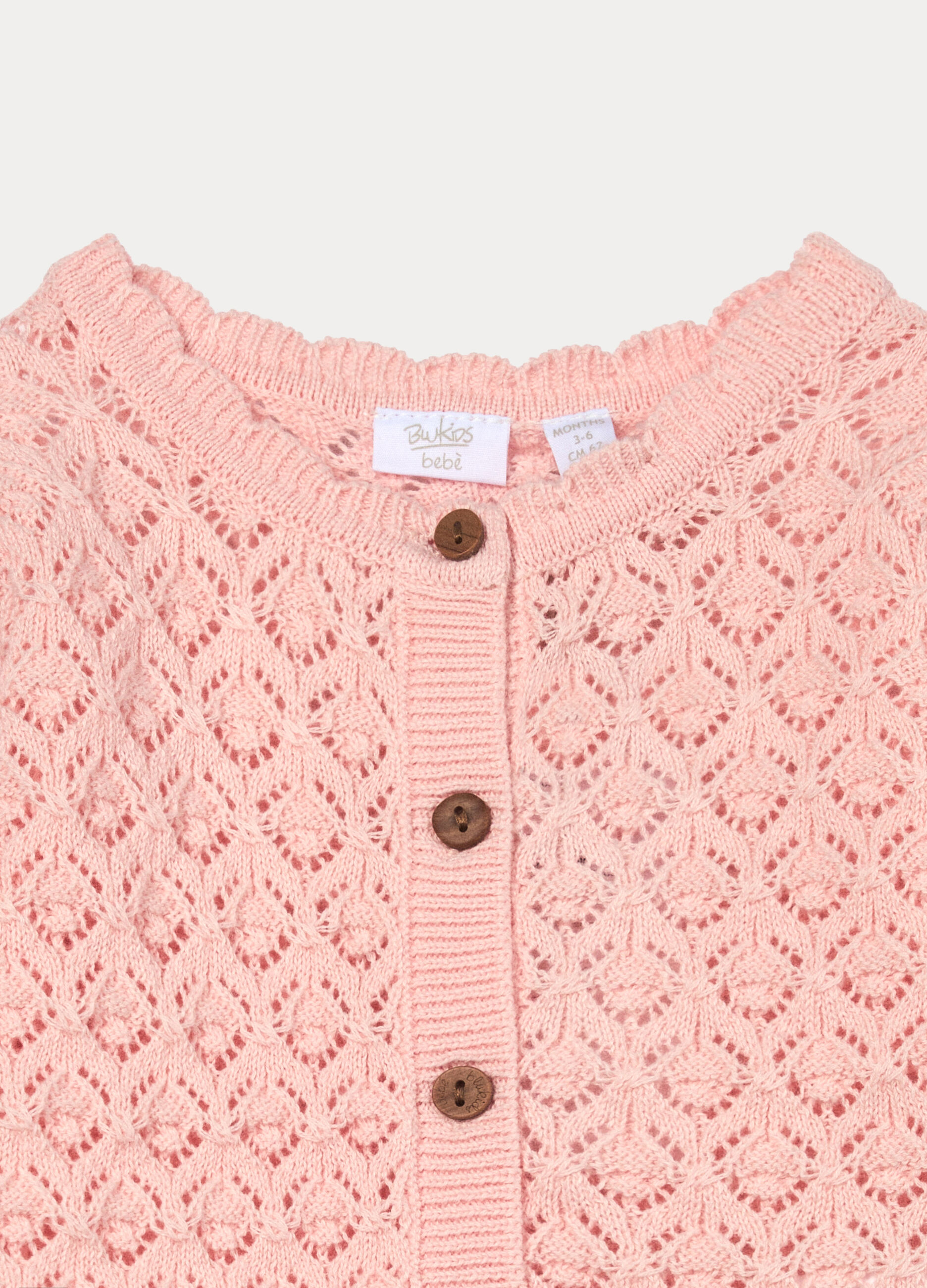 Cardigan tricot in puro cotone neonata_2