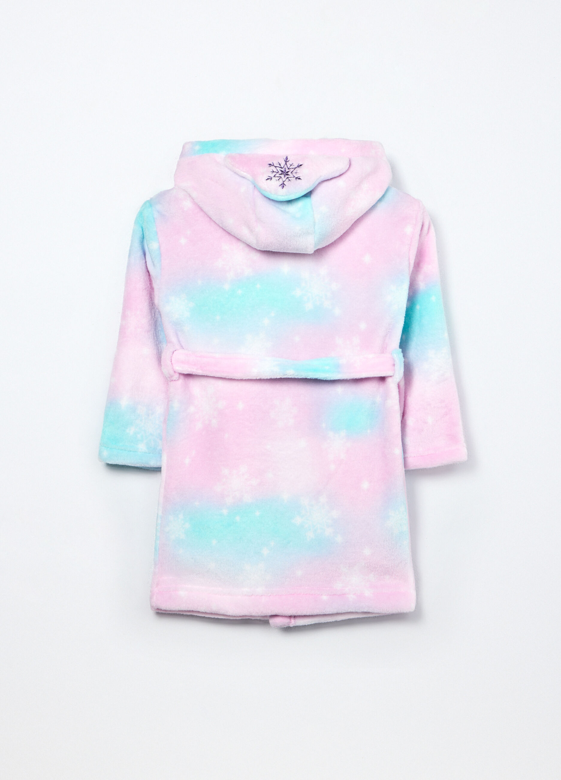 Vestaglia multicolor in coral fleece bambina_1