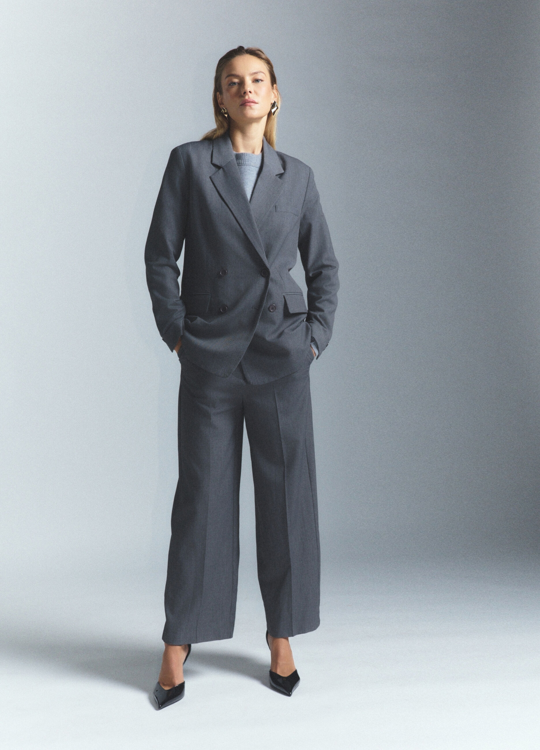 Pantaloni Formal Fit misto viscosa stretch donna_0