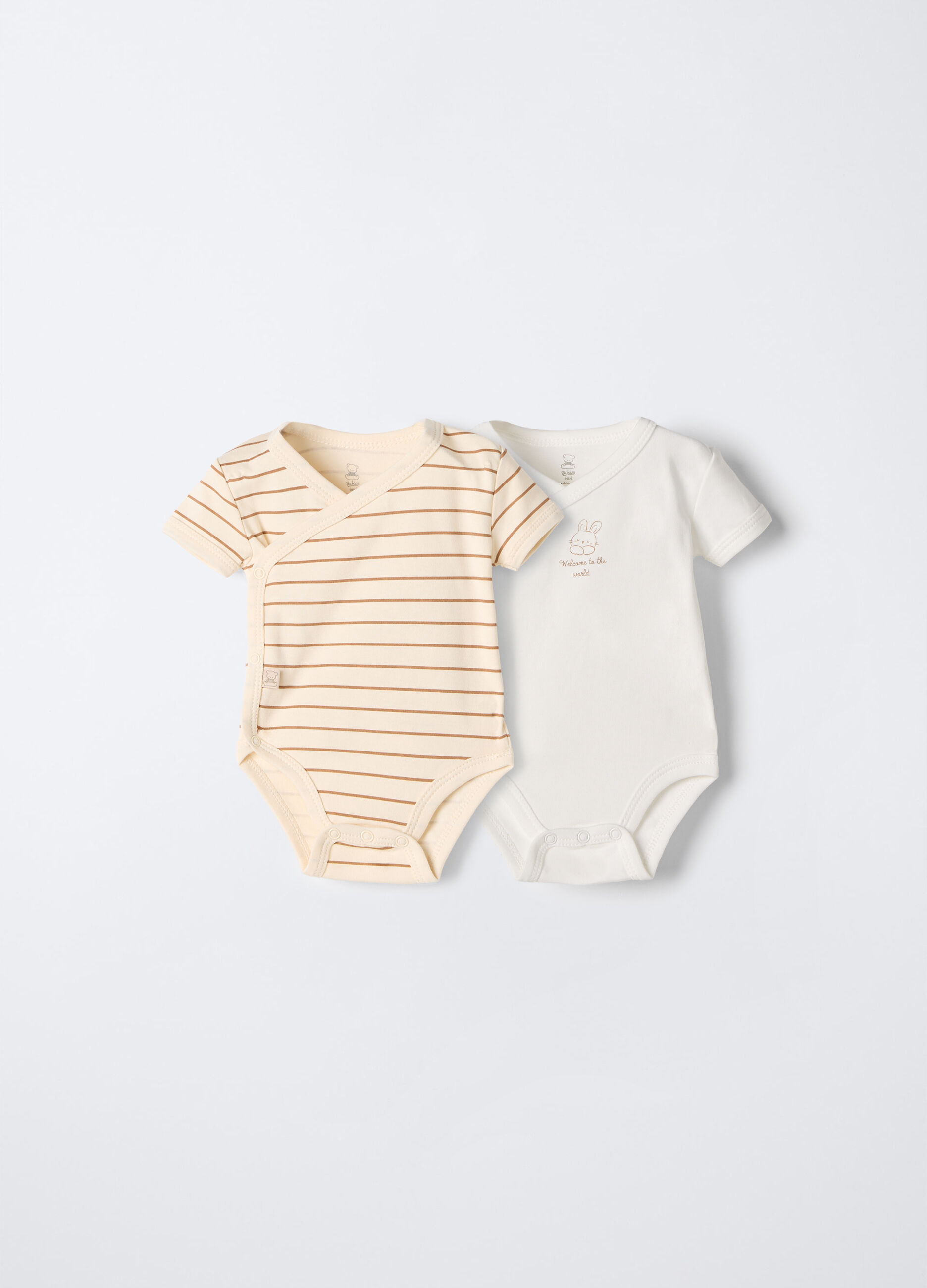 Pack 2 body incrociati in interlock di puro cotone_0
