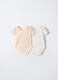 Pack 2 body incrociati in interlock di puro cotone_0