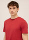 T-shirt girocollo in cotone fiammato uomo_2