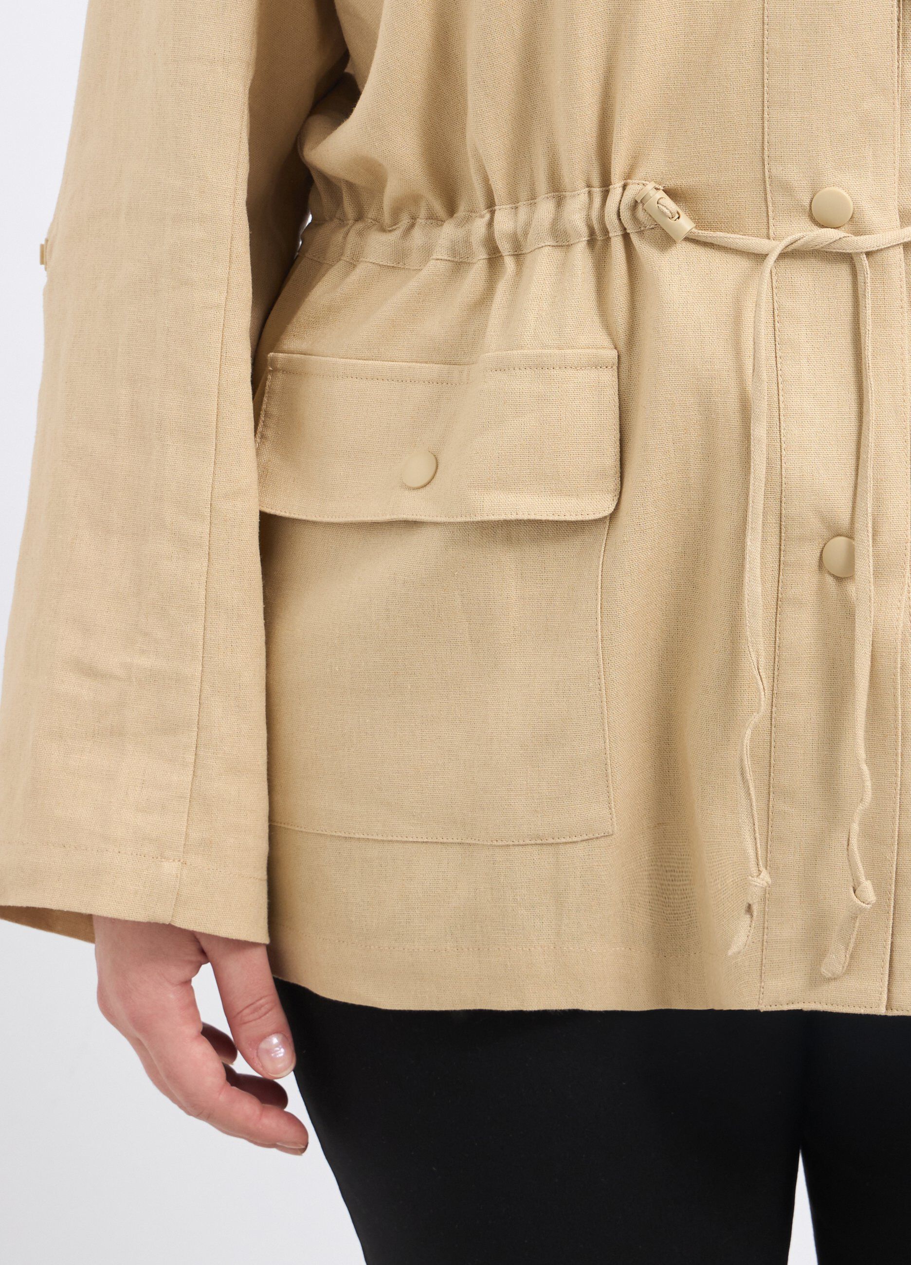 Giacca in misto lino donna curvy_2