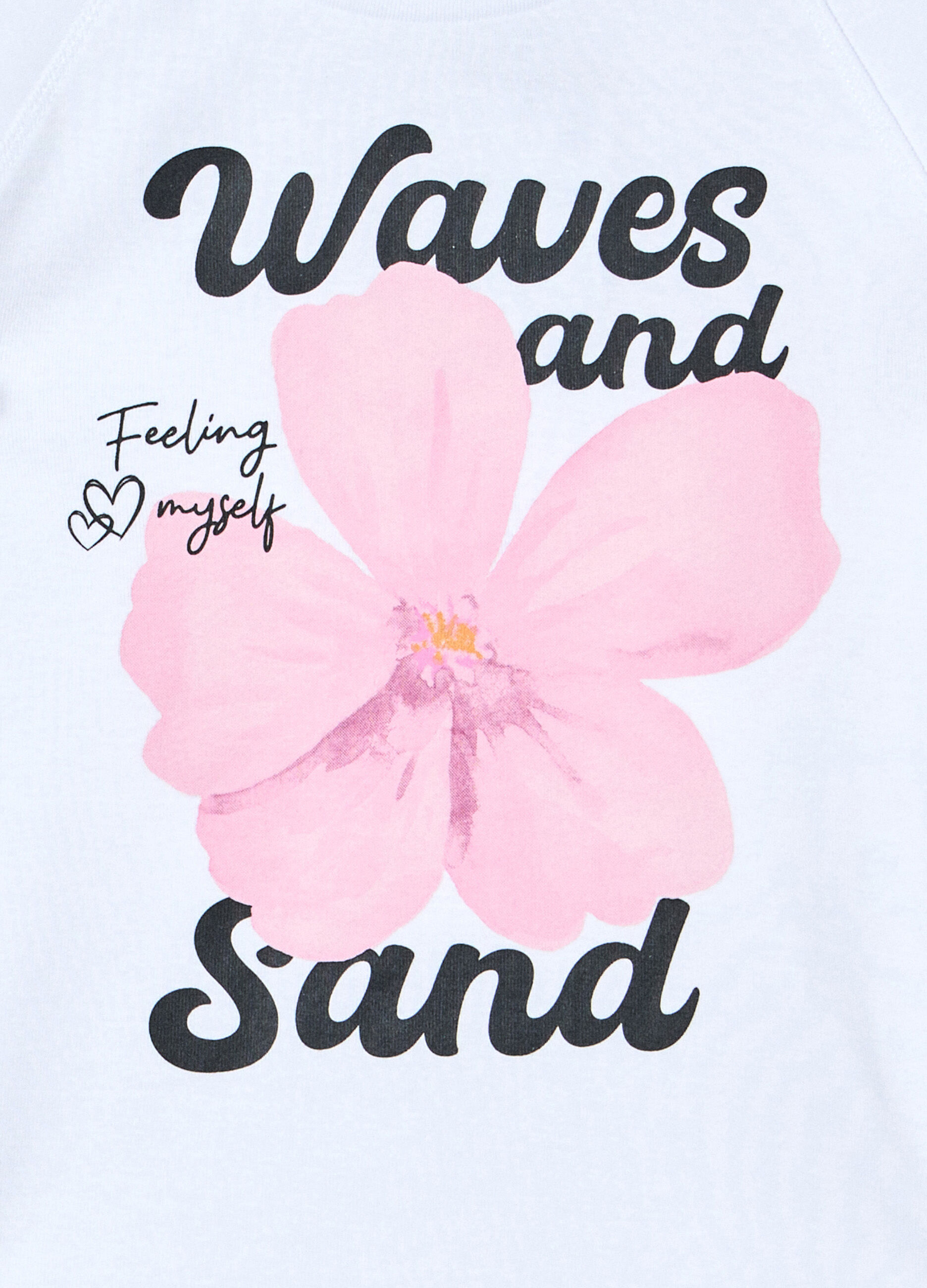 T-shirt girocollo in costina ragazza_2