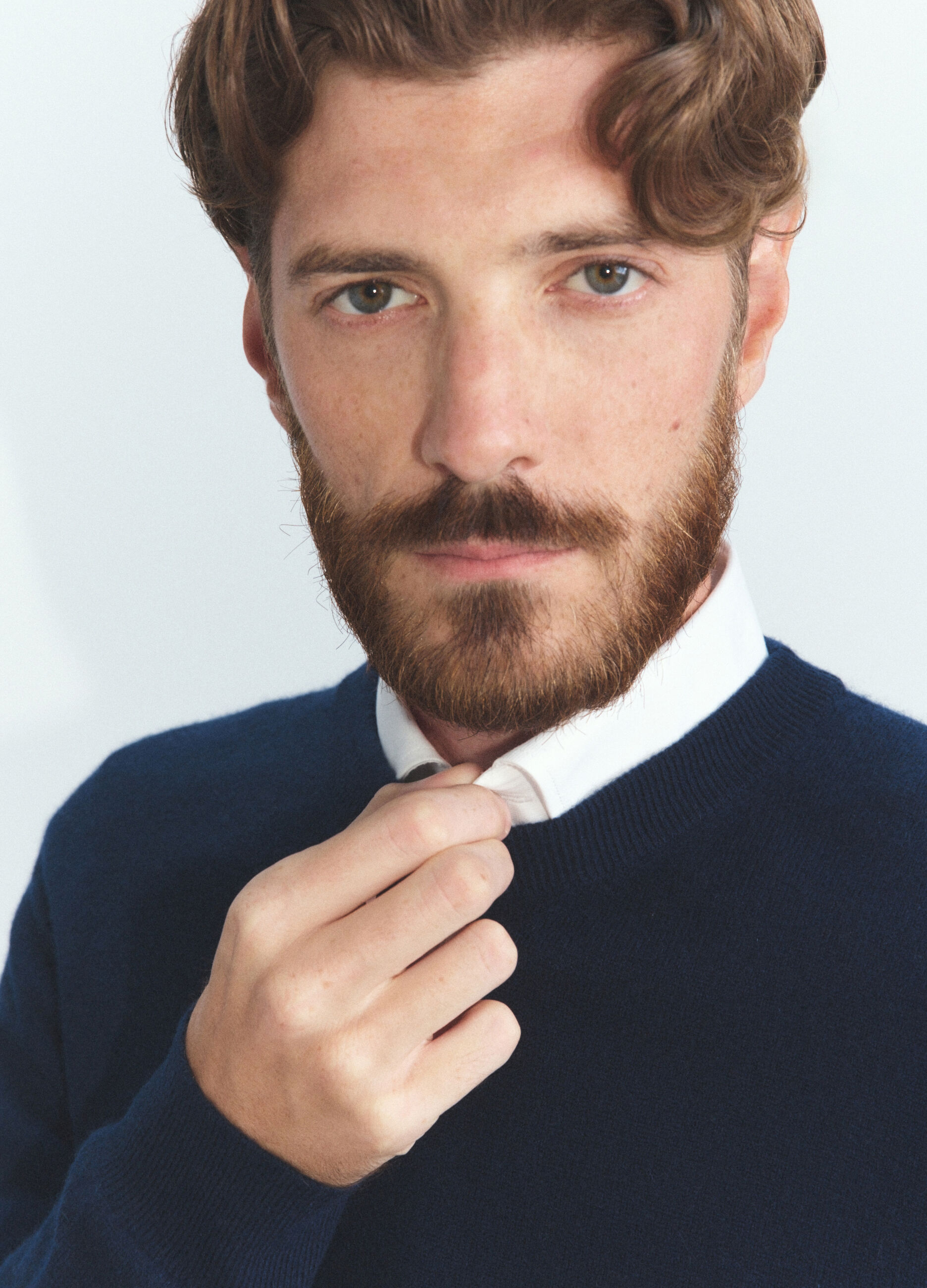 Maglione girocollo in cashmere uomo