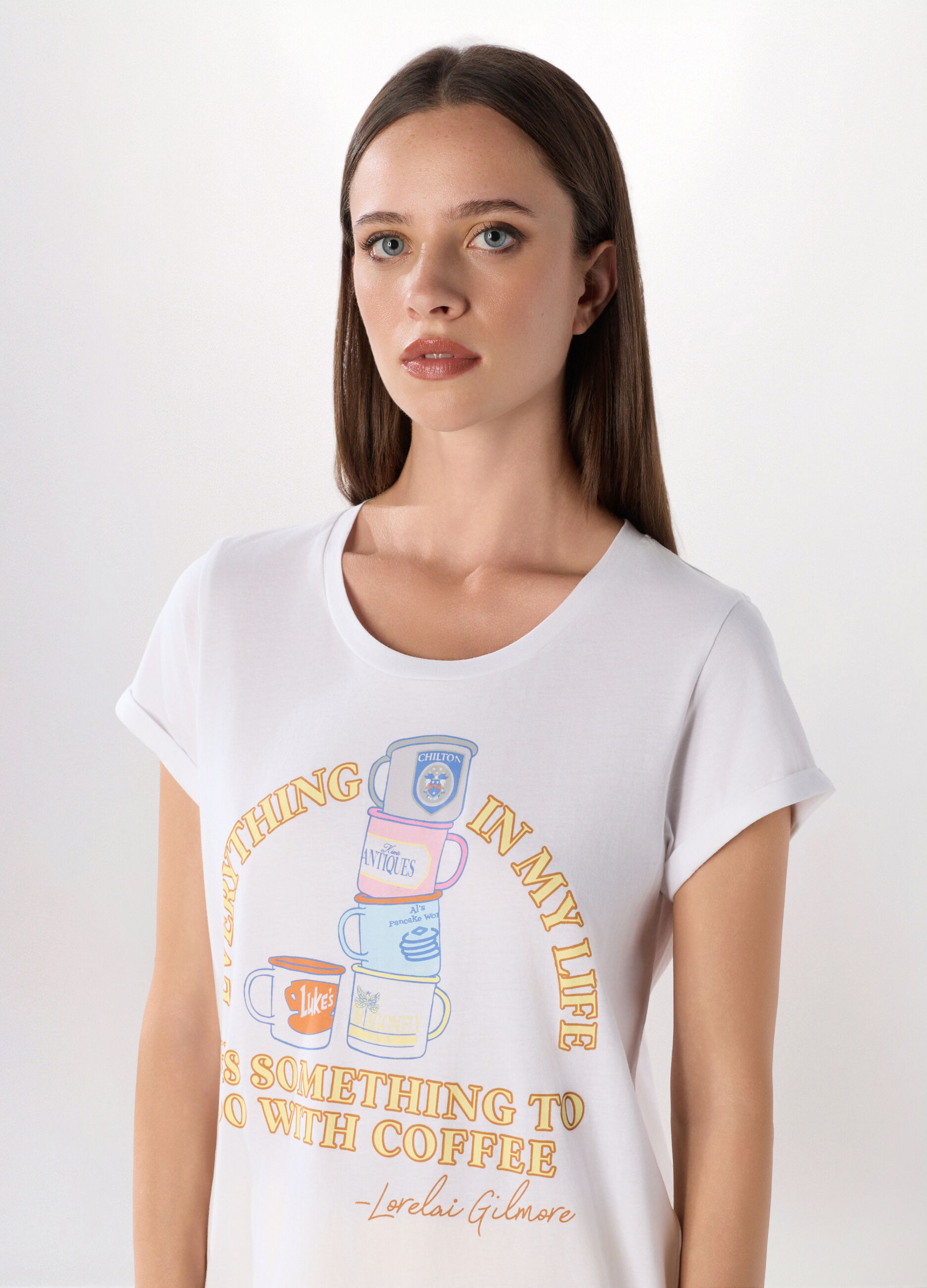 Set pigiama Gilmore Girls in jersey di puro cotone donna_2