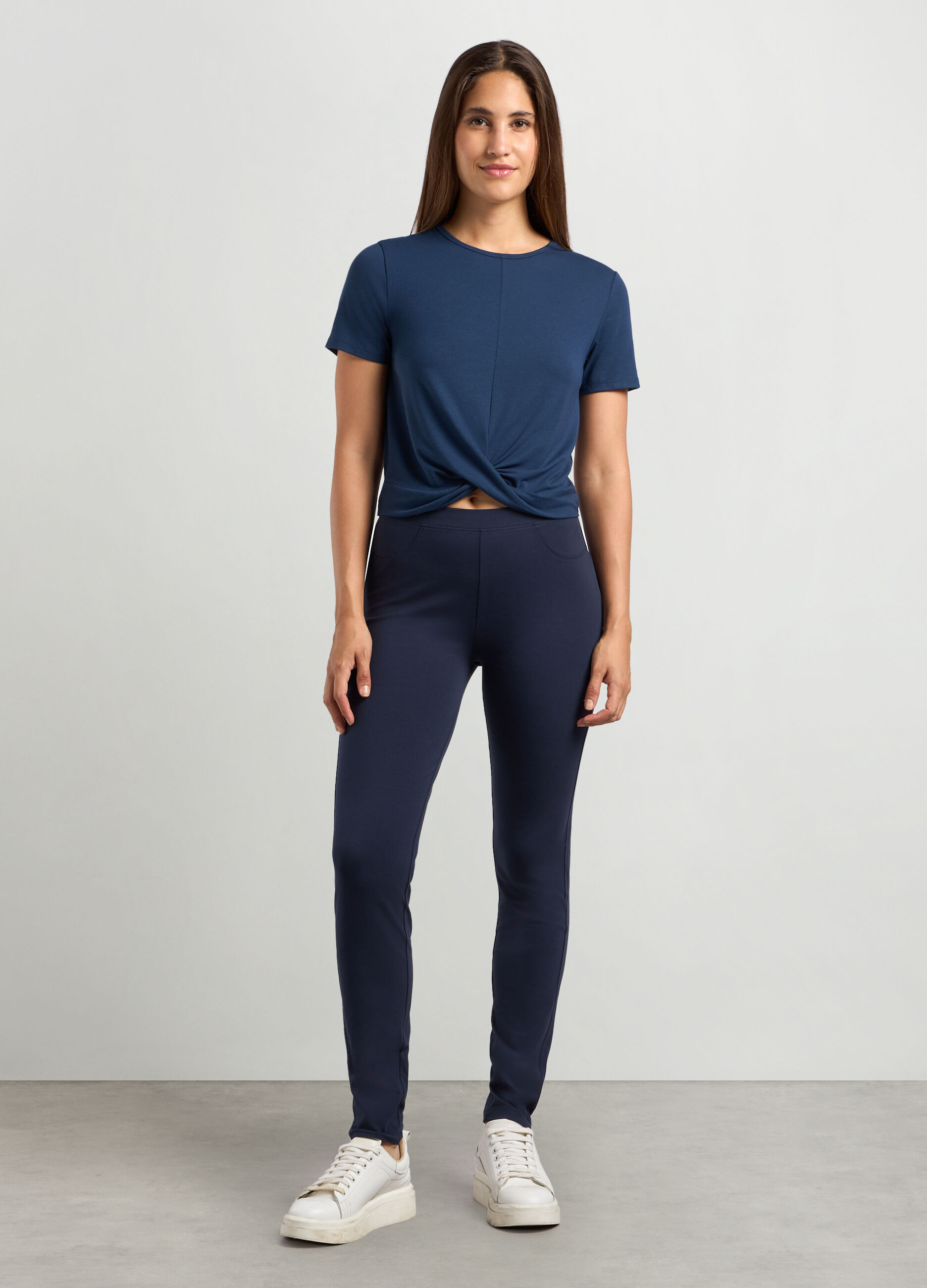 Leggings in cotone stretch donna_0