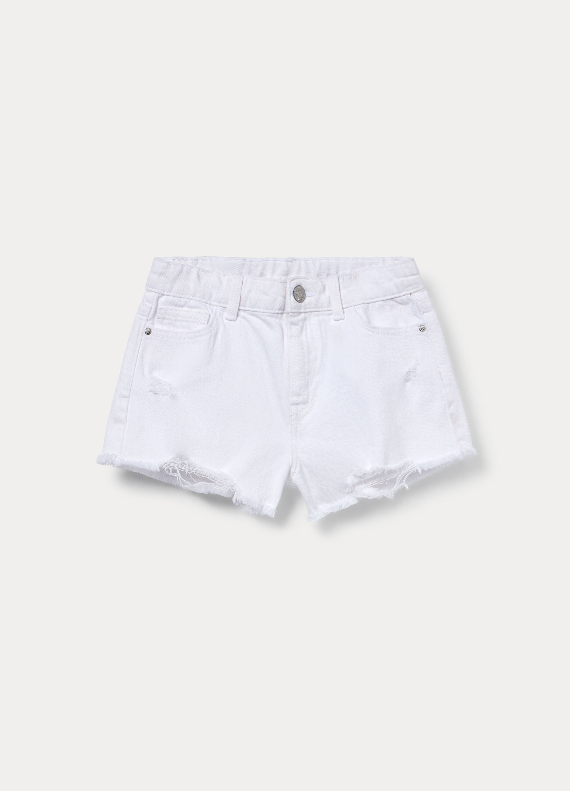 Shorts fit regular in denim stretch ragazza_0