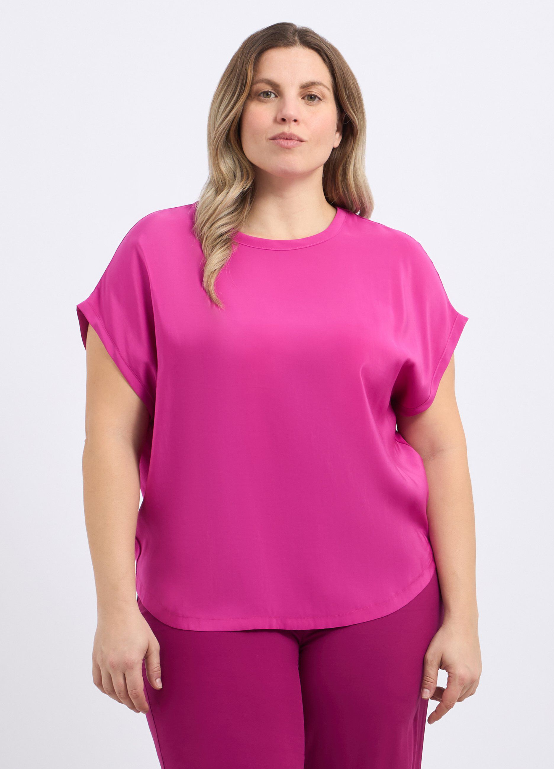 T-shirt in misto viscosa donna curvy_0