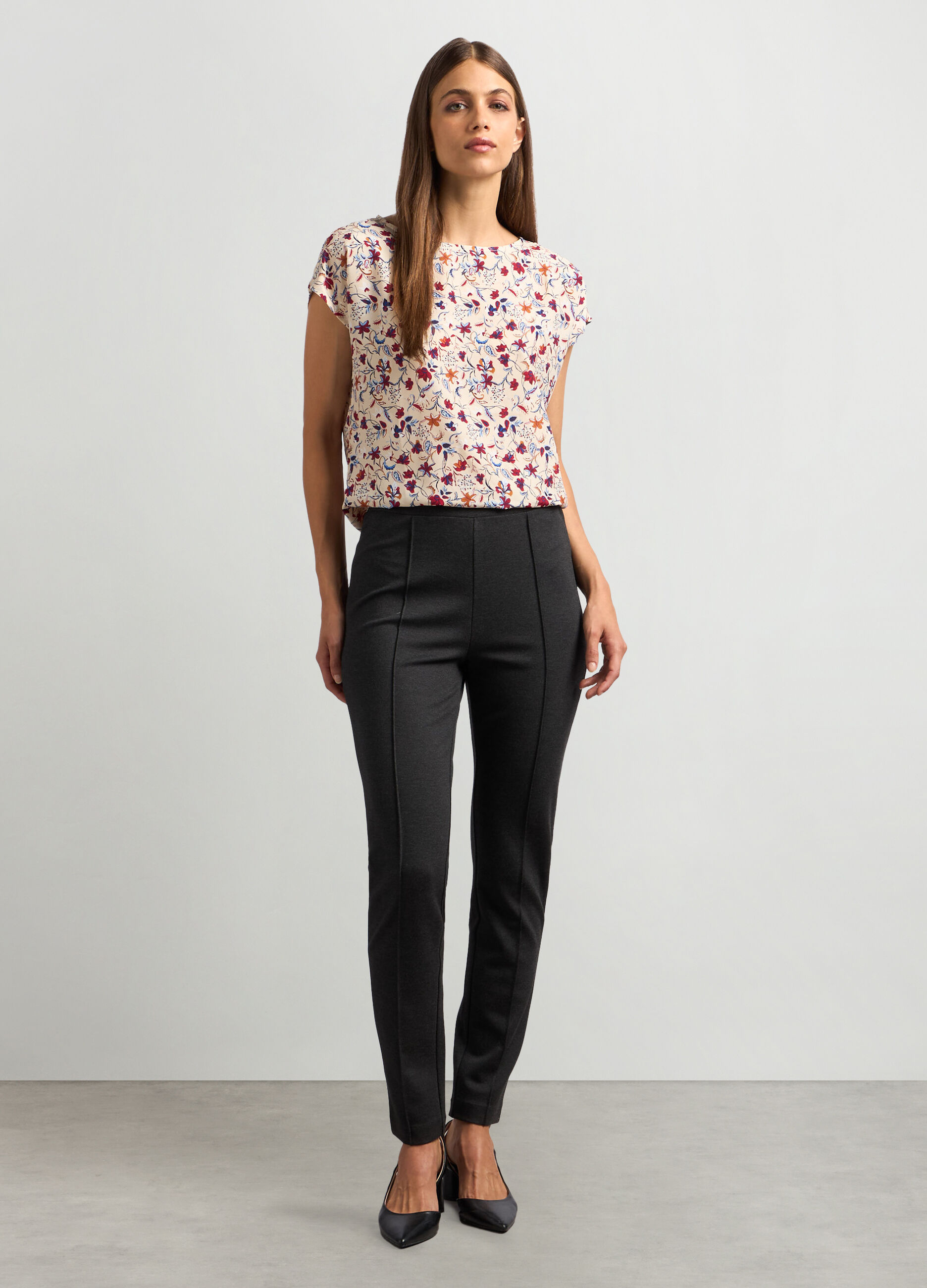 Leggings in punto Milano donna_0