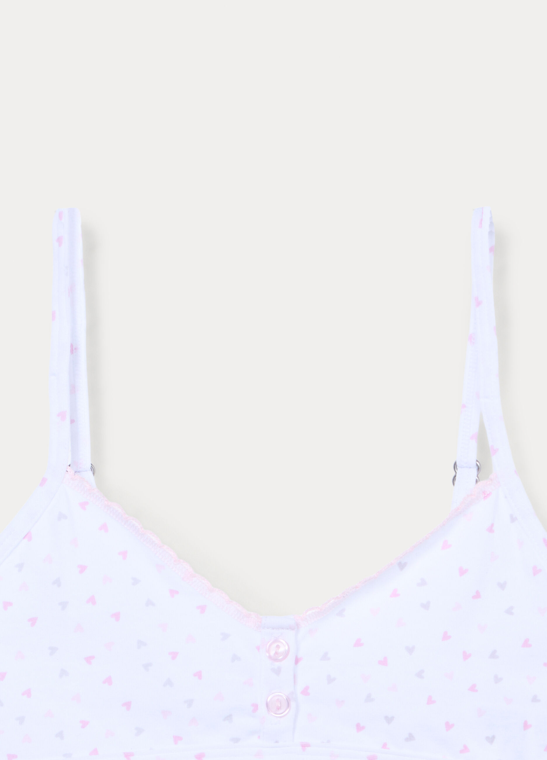 Reggiseno a triangolo in jersey di cotone stretch ragazza_2