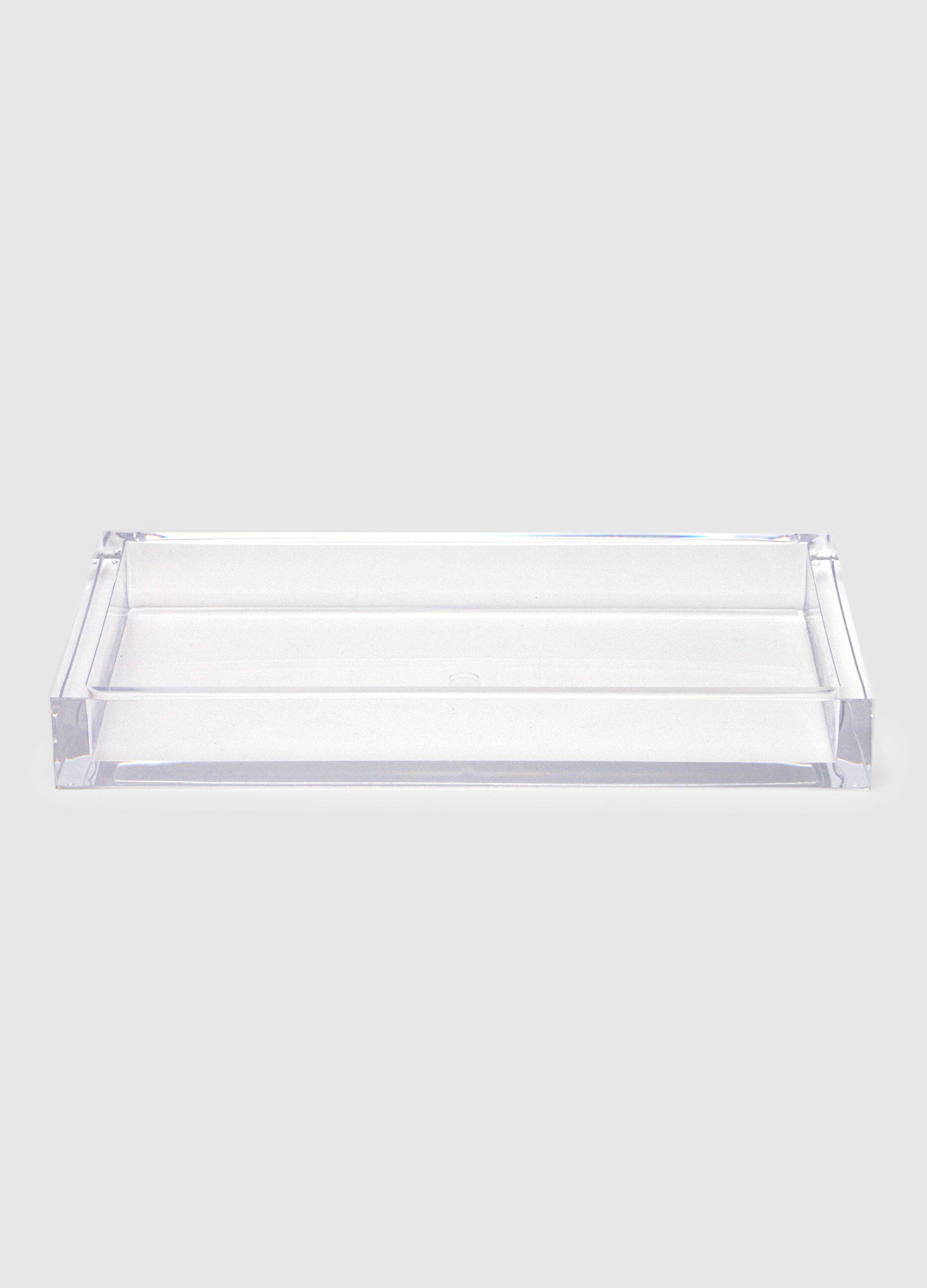 Vassoio rettangolare in plastica da bagno_0