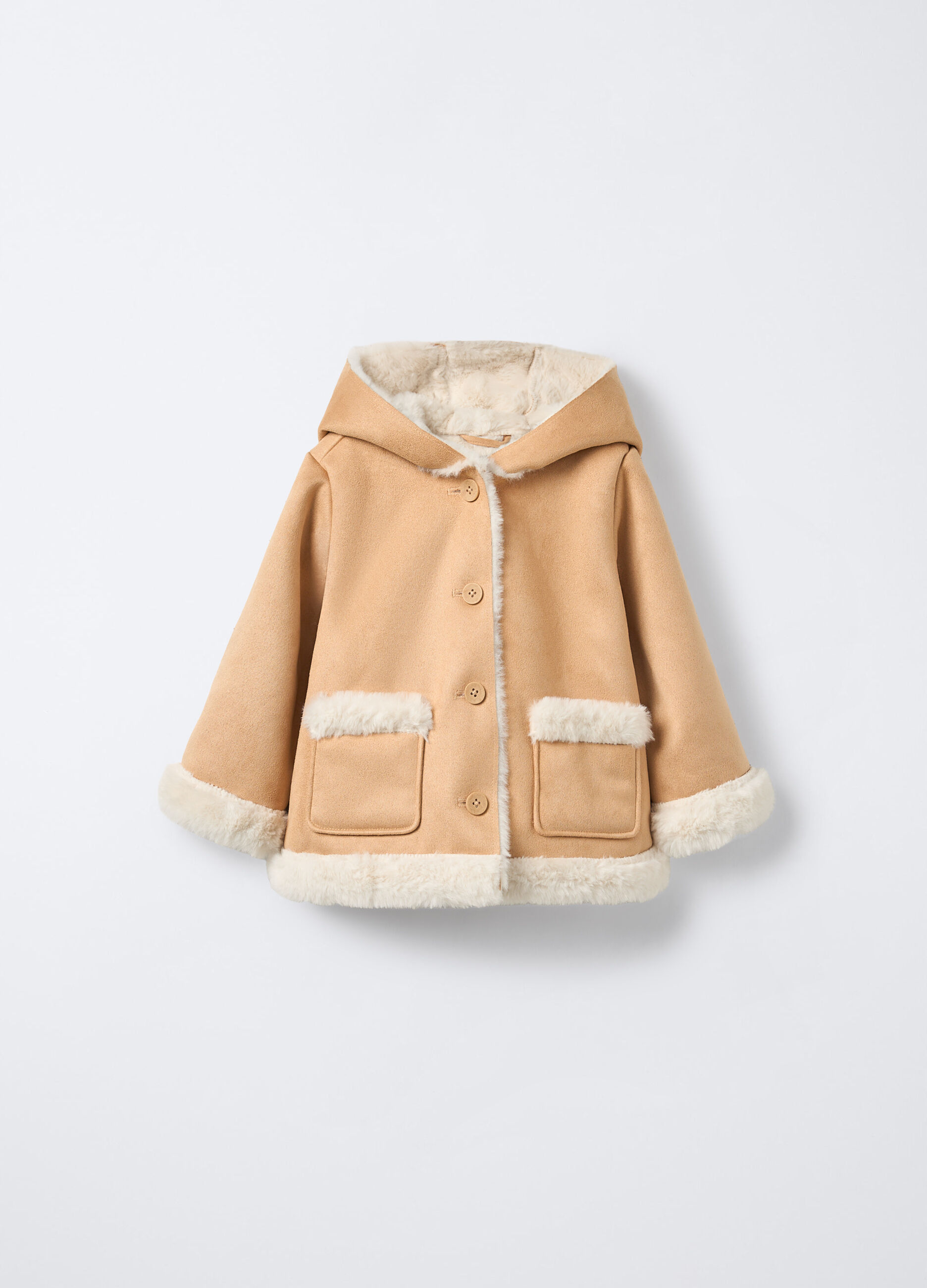 Cappotto con cappuccio bimba_0