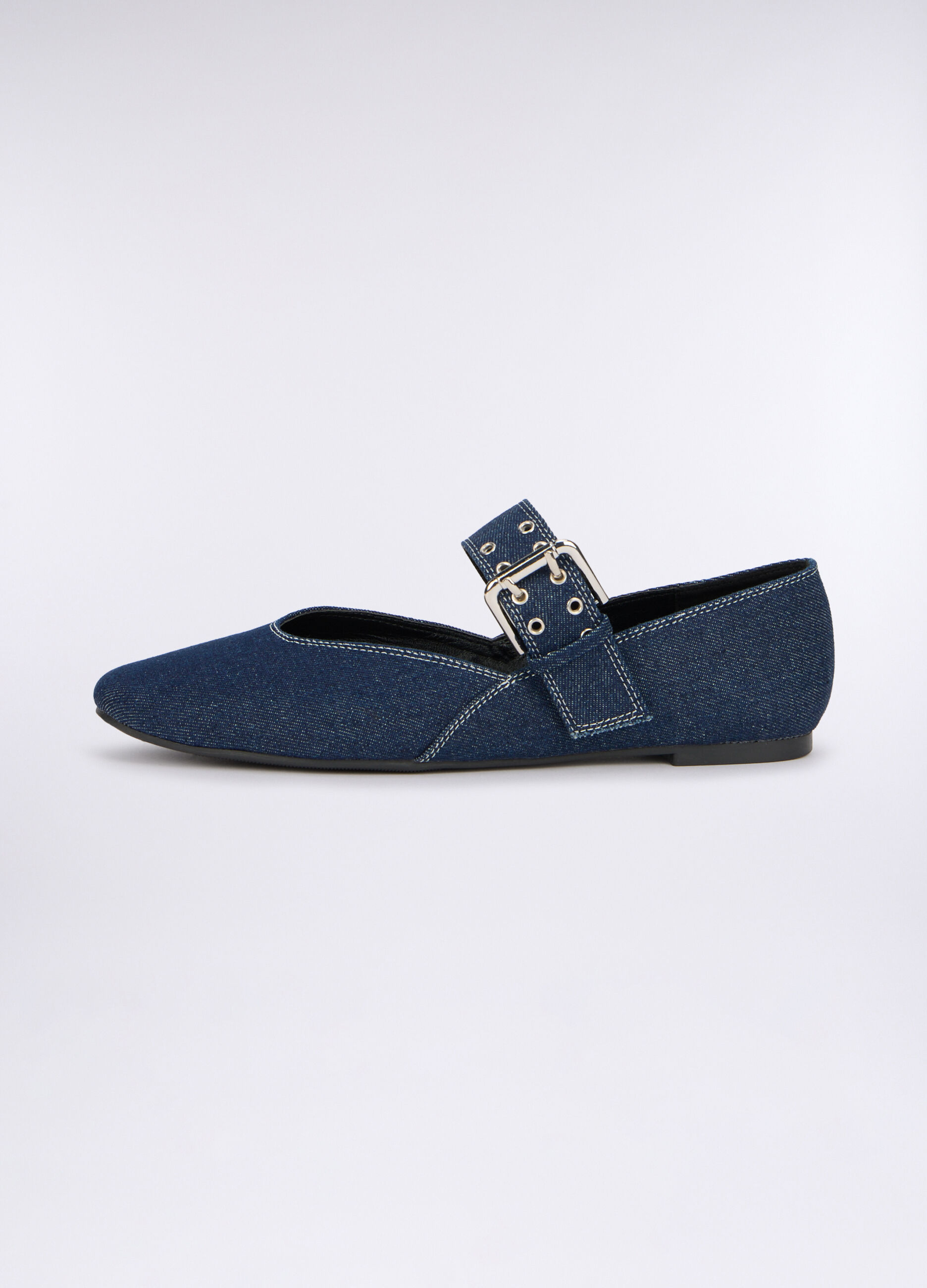 Ballerine effetto denim donna