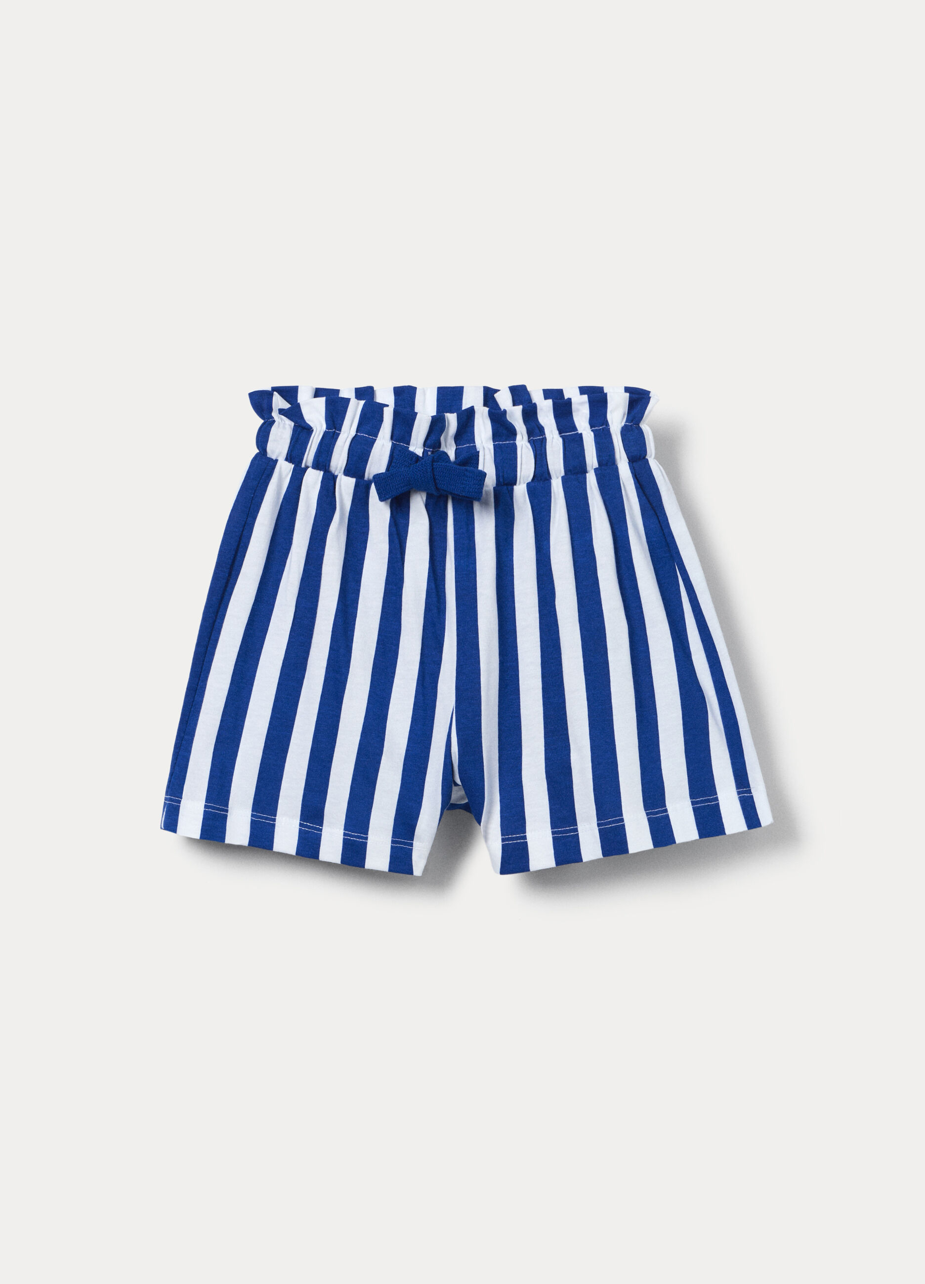 Shorts fit regular in jersey di puro cotone bambina_0