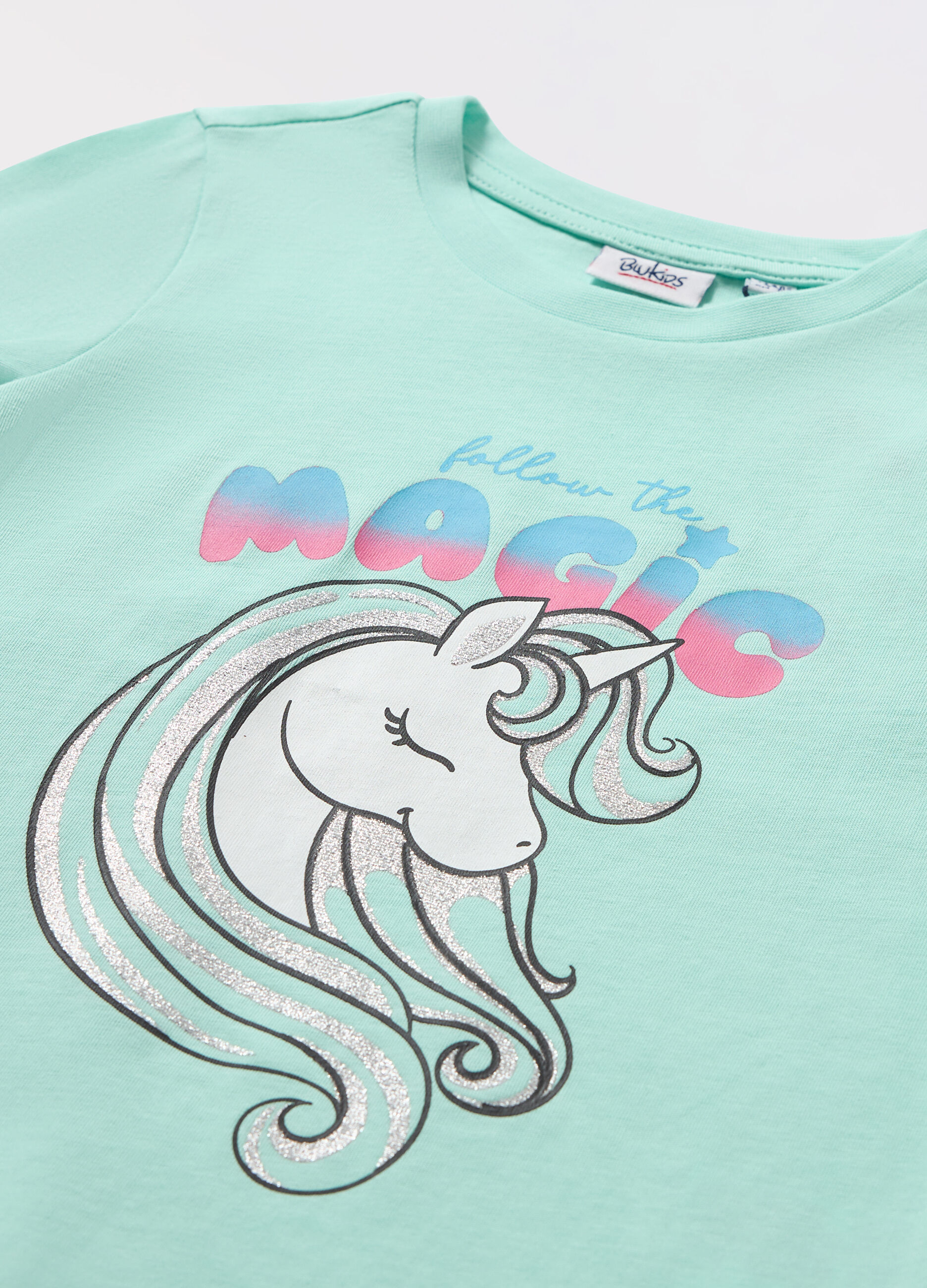 T-shirt in jersey di puro cotone bambina_1