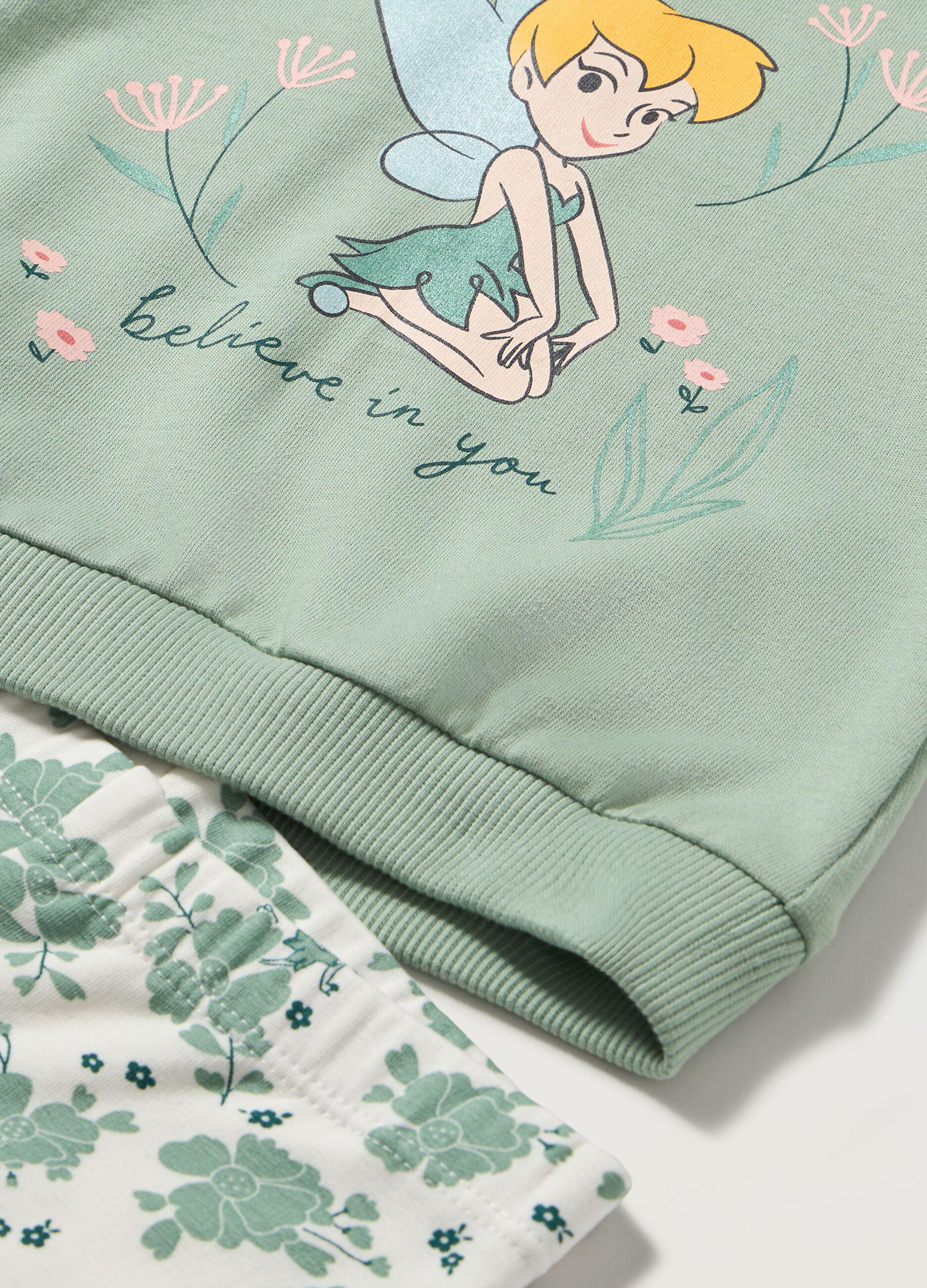 Jogging set in puro cotone neonata_1