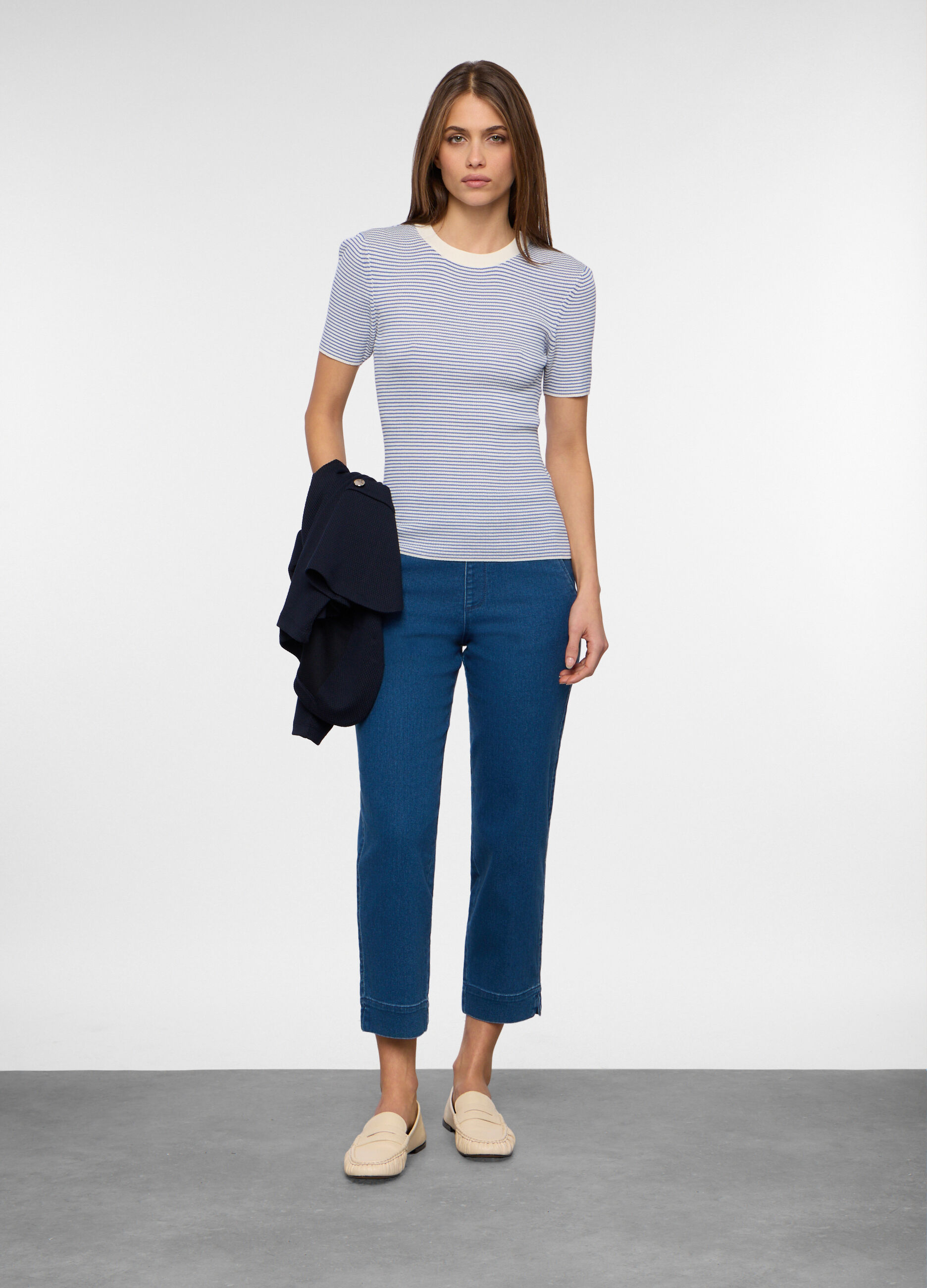 Jeggings in denim misto cotone stretch donna_0
