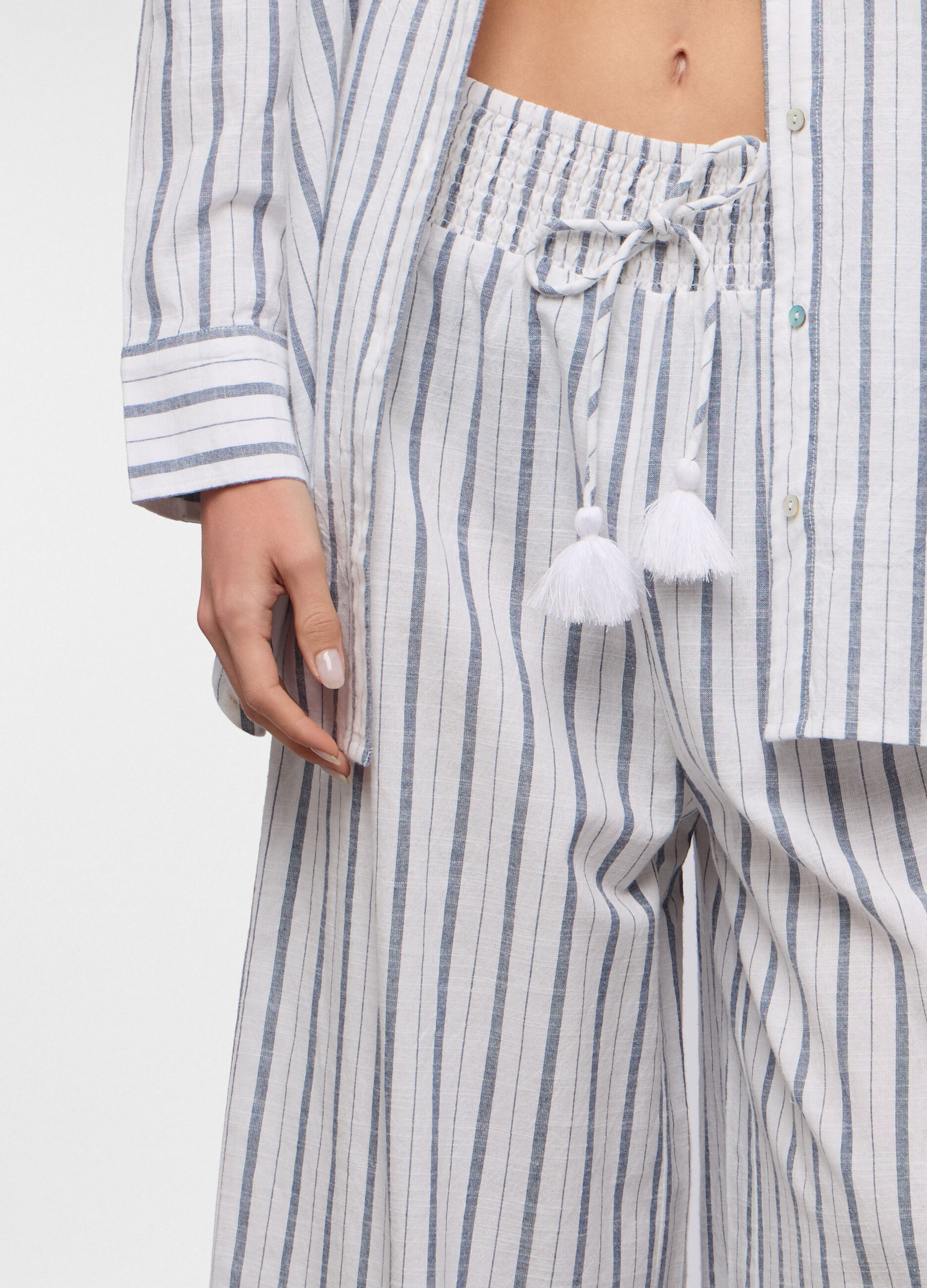 Pantaloni wide leg copricostume donna_2
