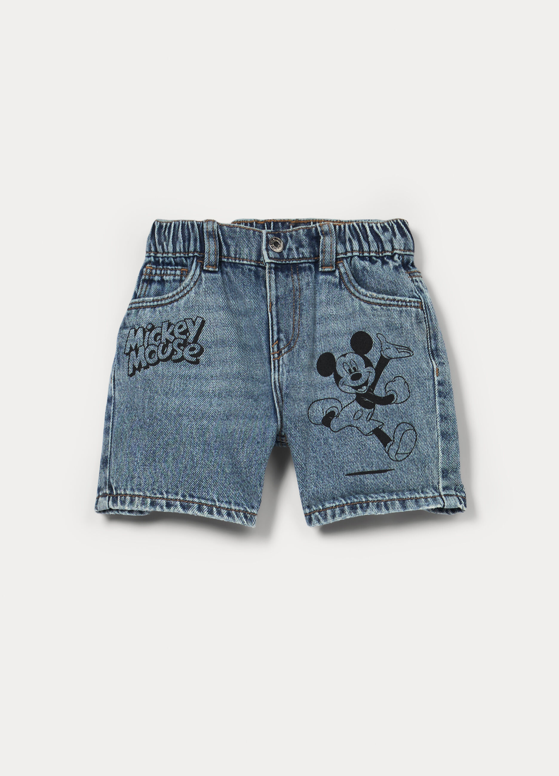 Shorts Disney in denim di cotone bimbo_0