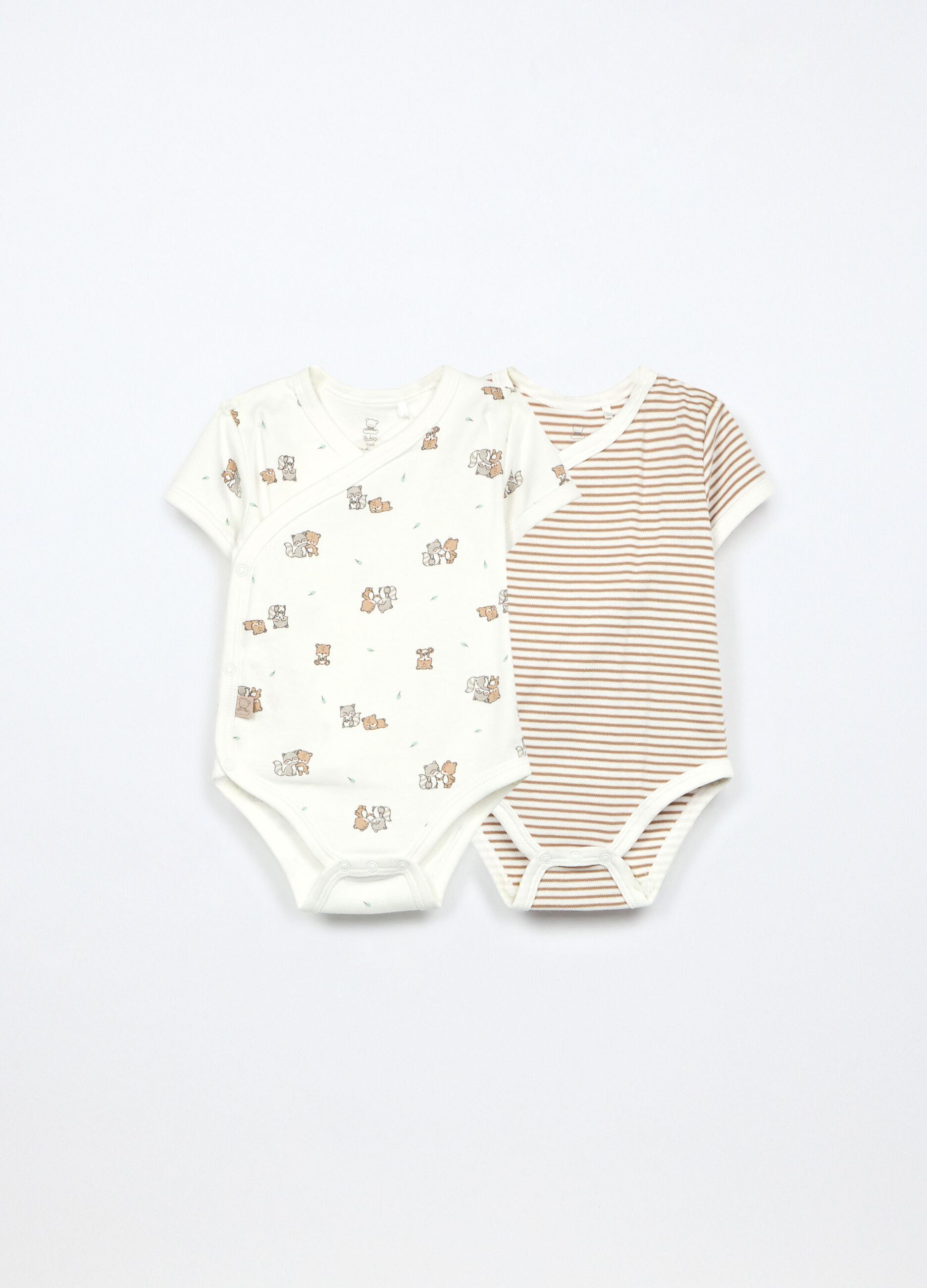 Pack 2 body in interlock di puro cotone neonato_0