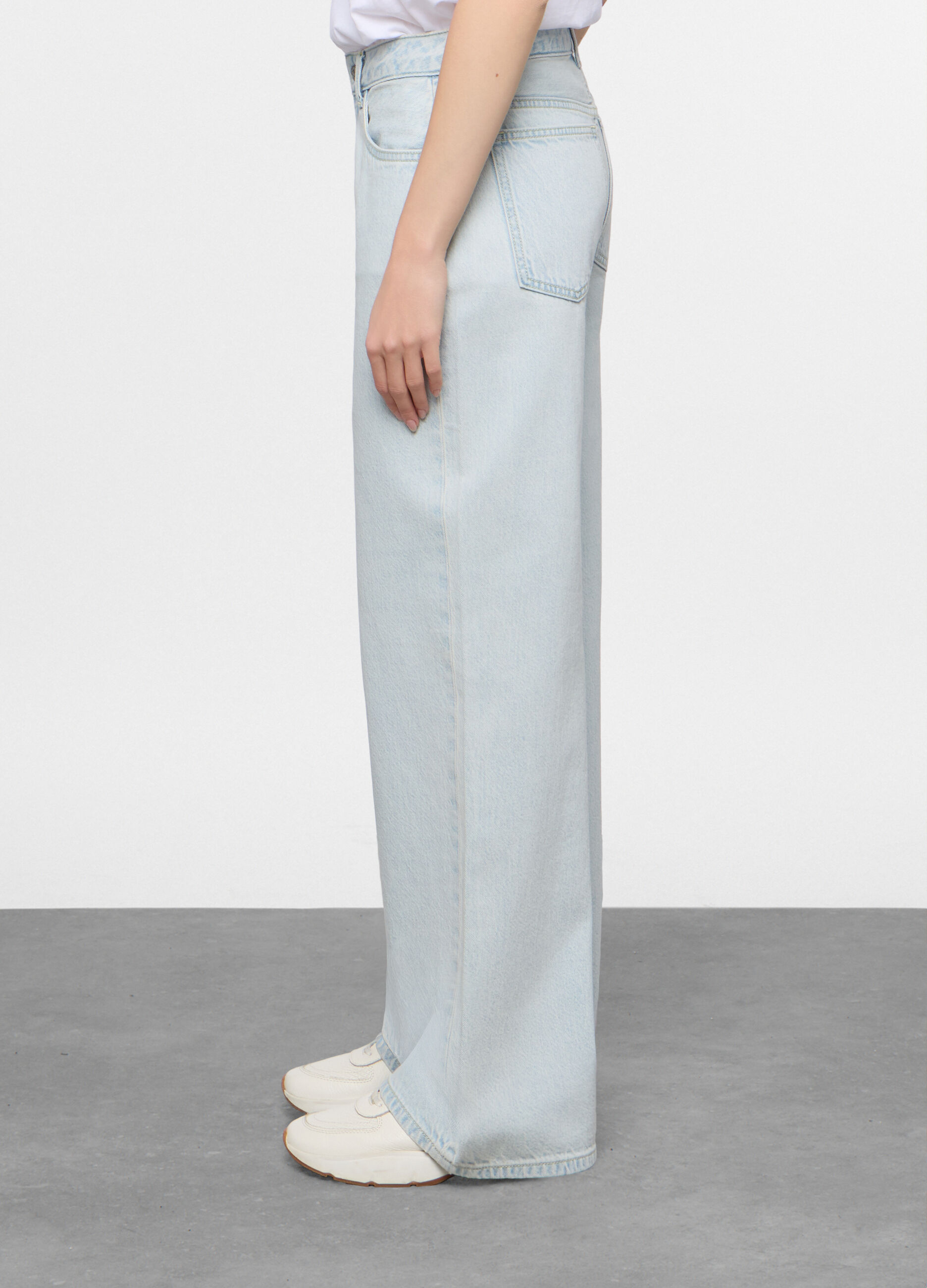 5 Tasche fit Wide con fondo risvoltato in denim donna_1