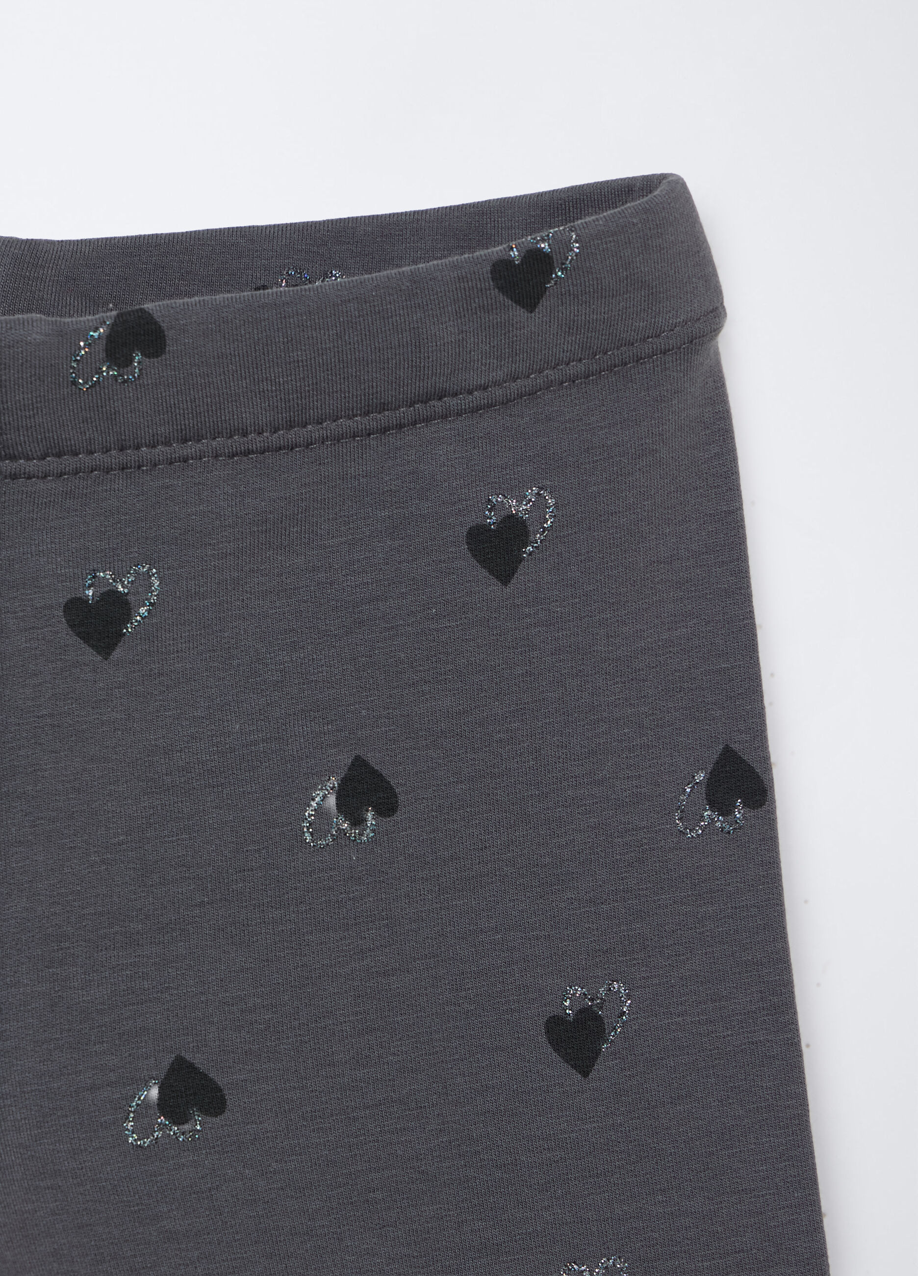 Leggings Fit Regular in felpa di cotone stretch bambina_2