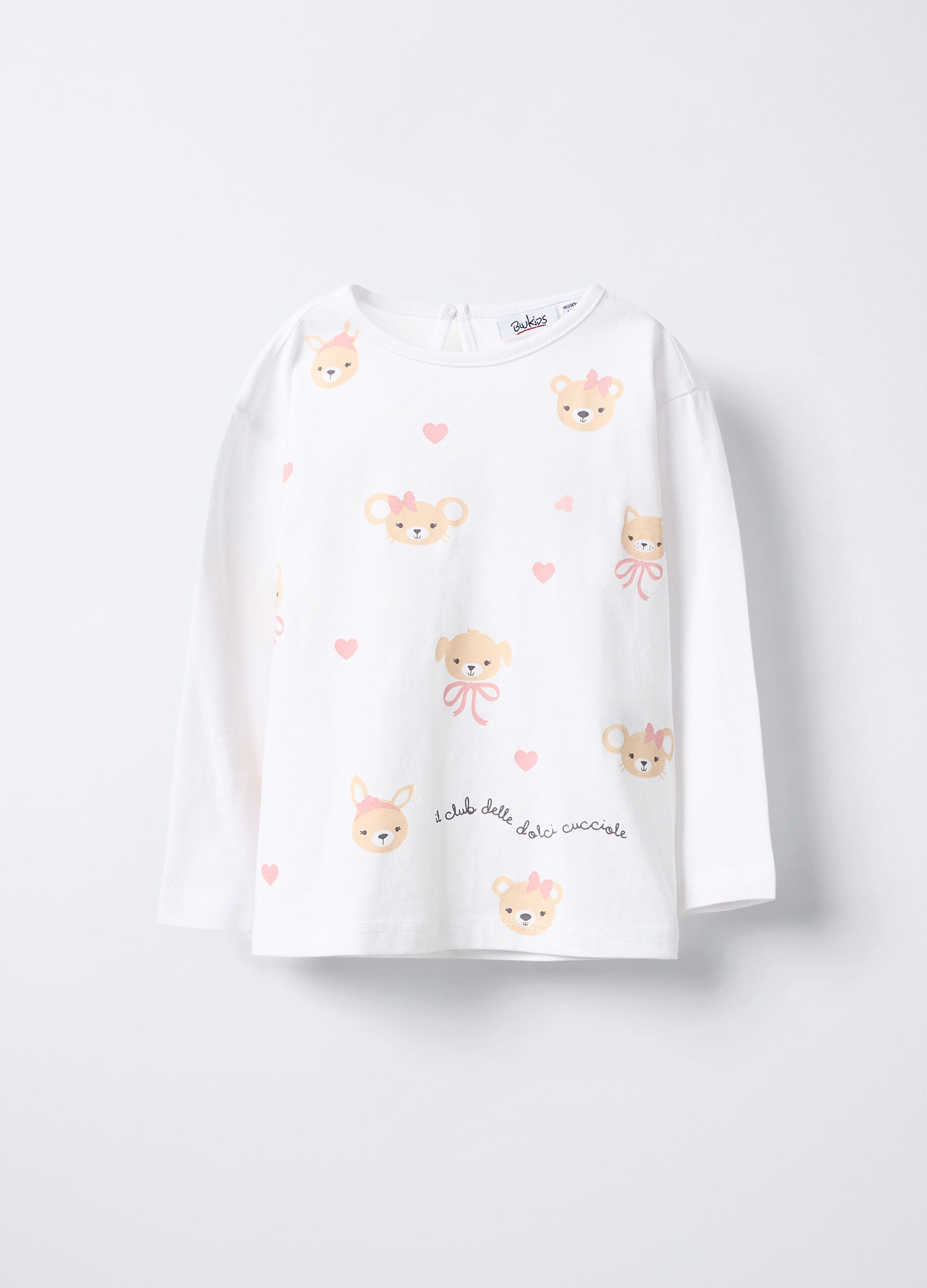 T-shirt in jersey di puro cotone bimba_0