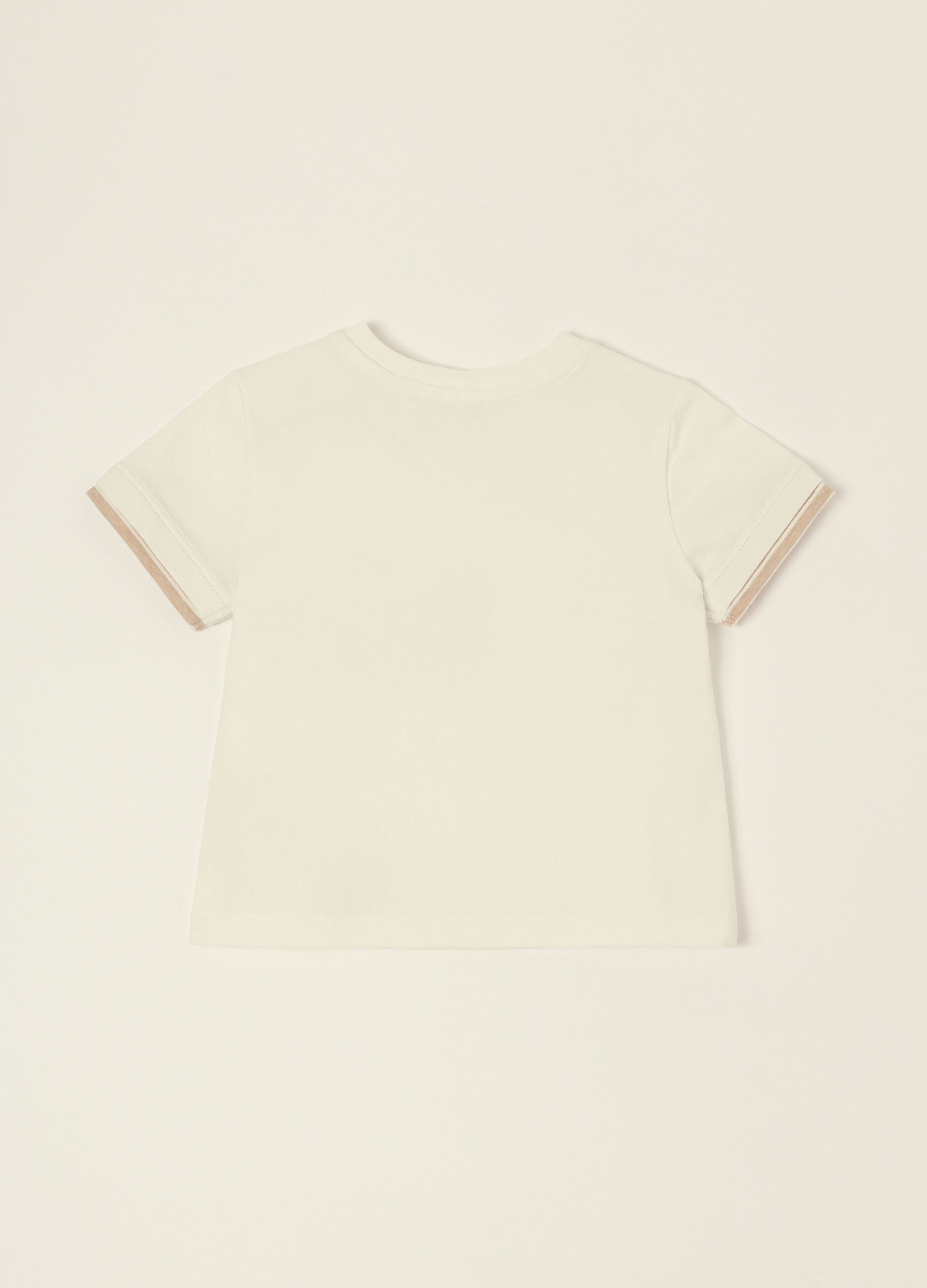 T-shirt bianca in cotone organico_1