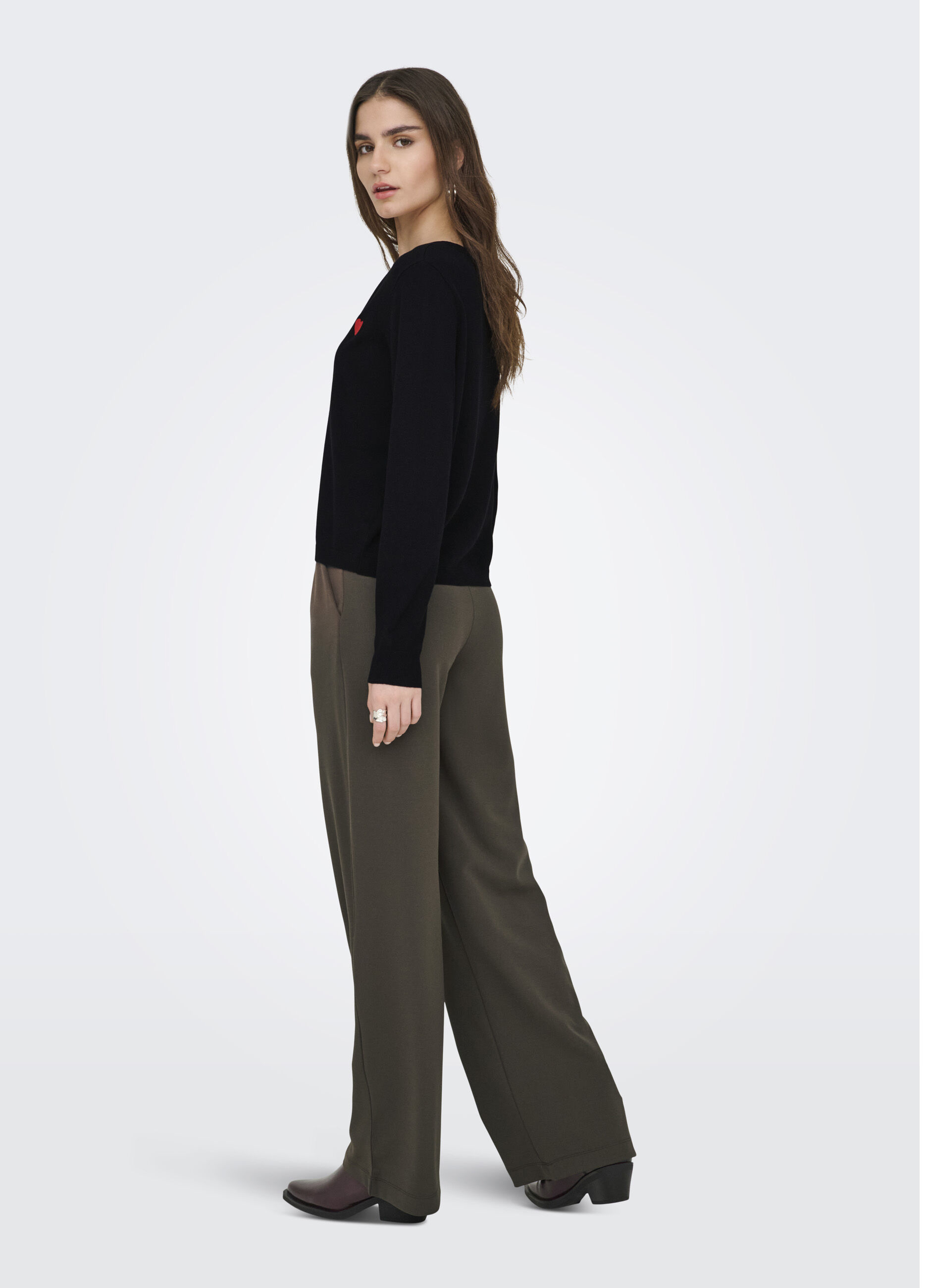 Cardigan in maglia con scollo a V_1