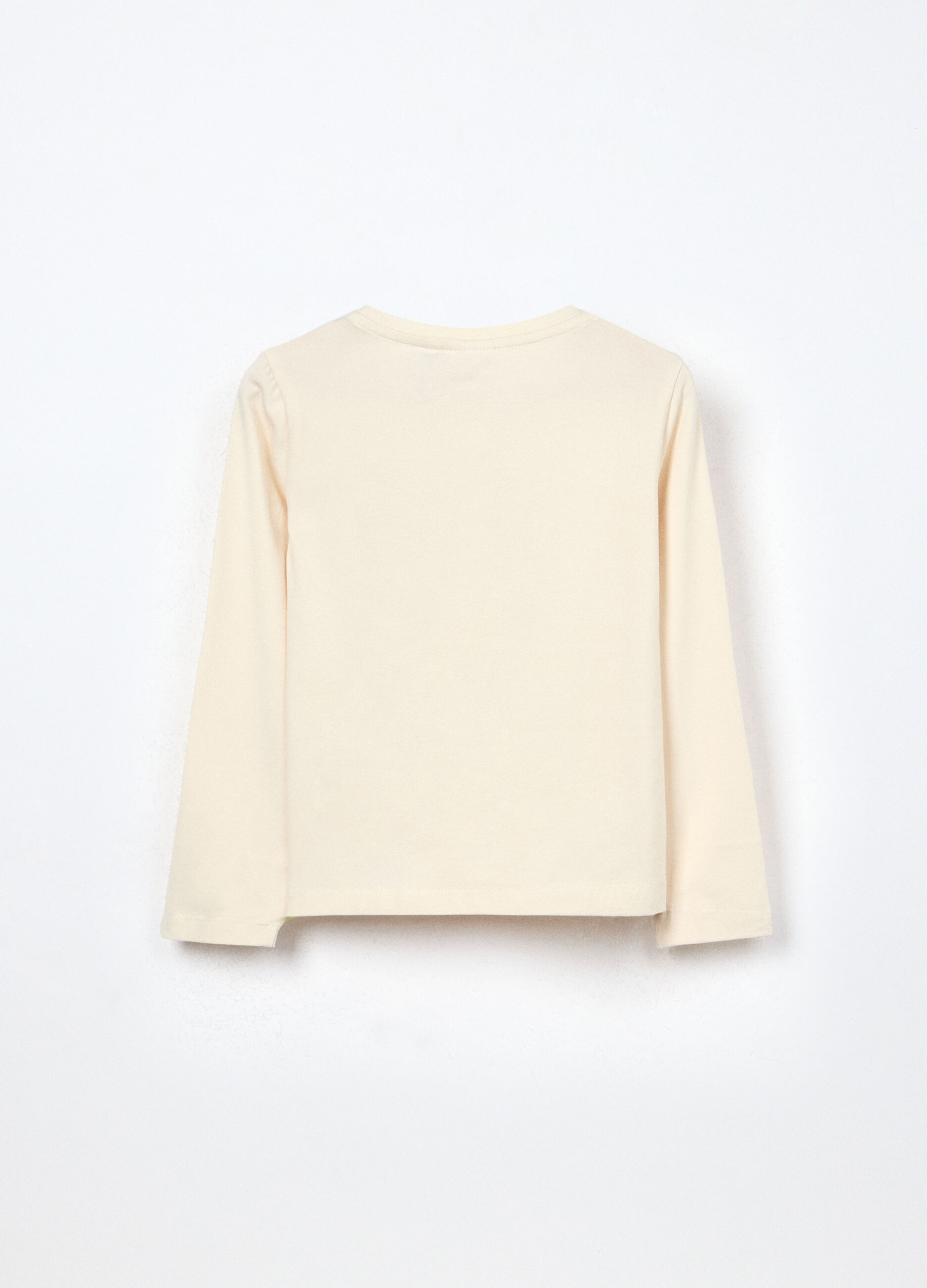 T-shirt in jersey di cotone stretch bambina_1