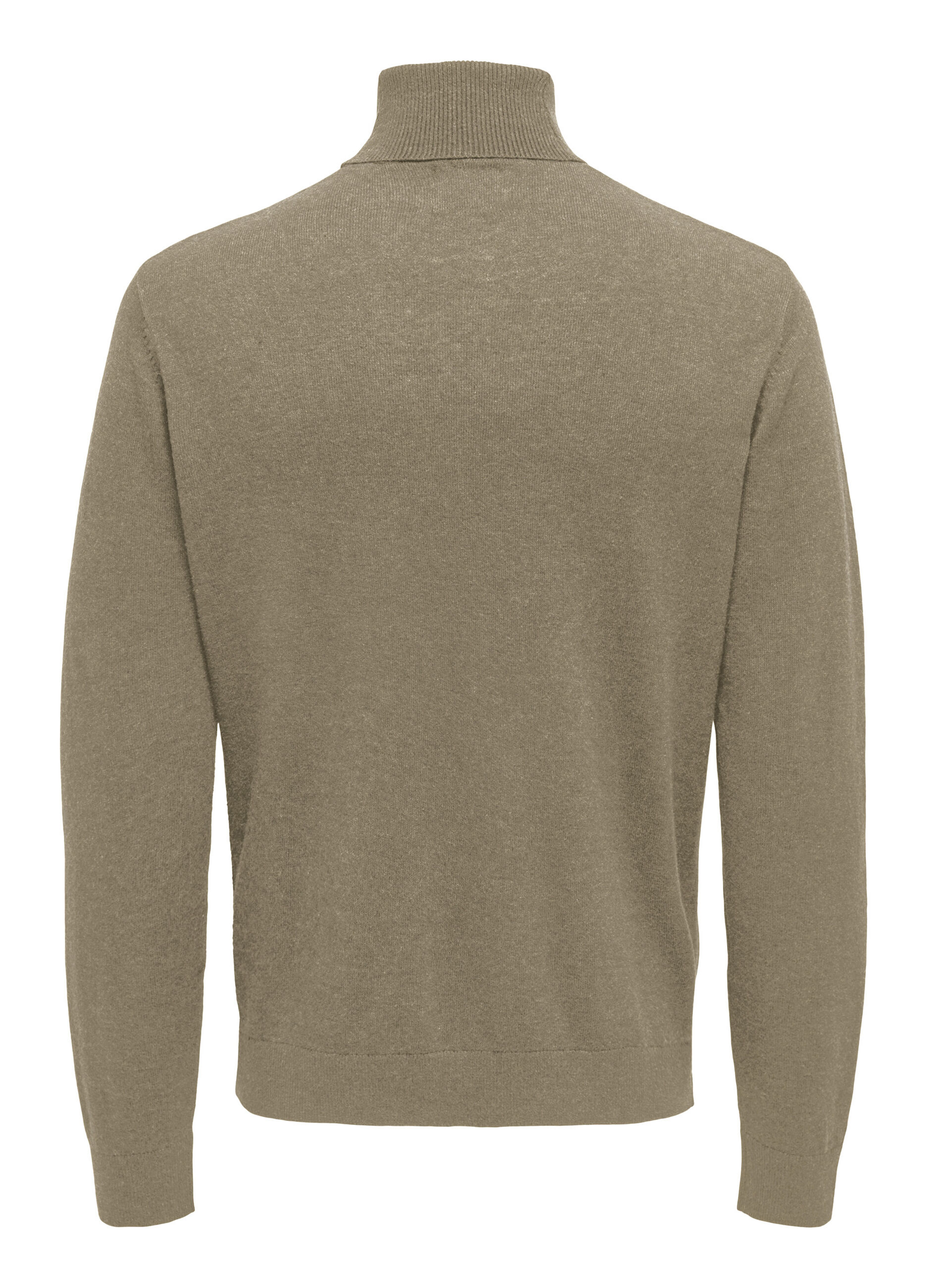 Maglione dolcevita maglia rasata uomo_1