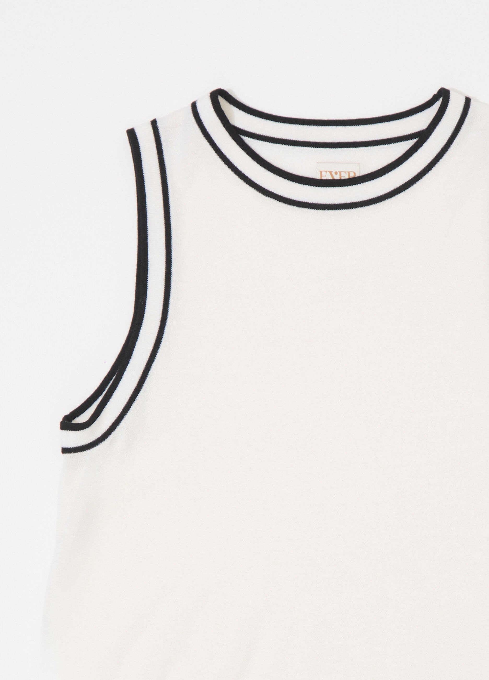 Canotta in tricot misto lana donna_6