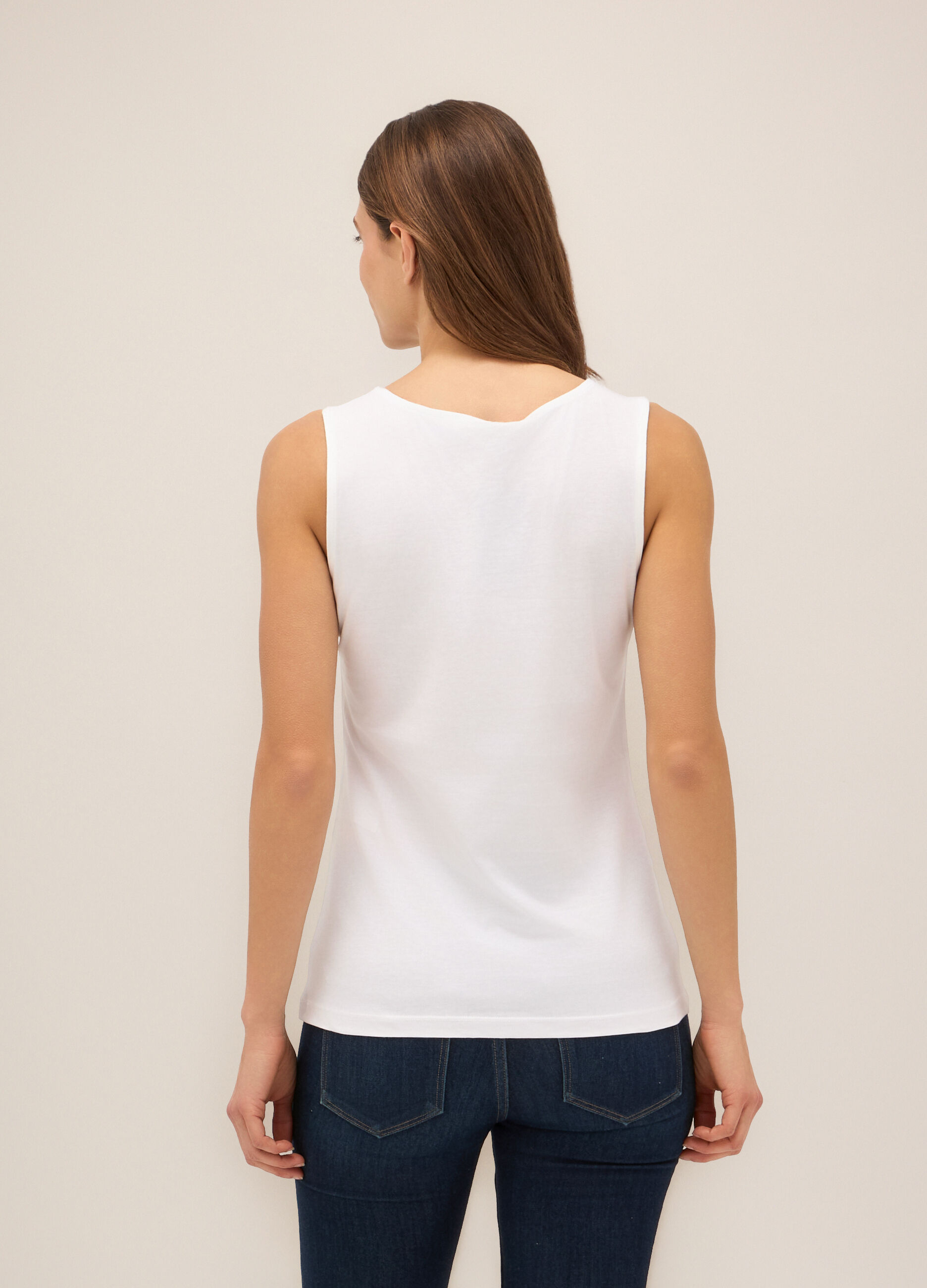 Canotta in puro cotone donna_1