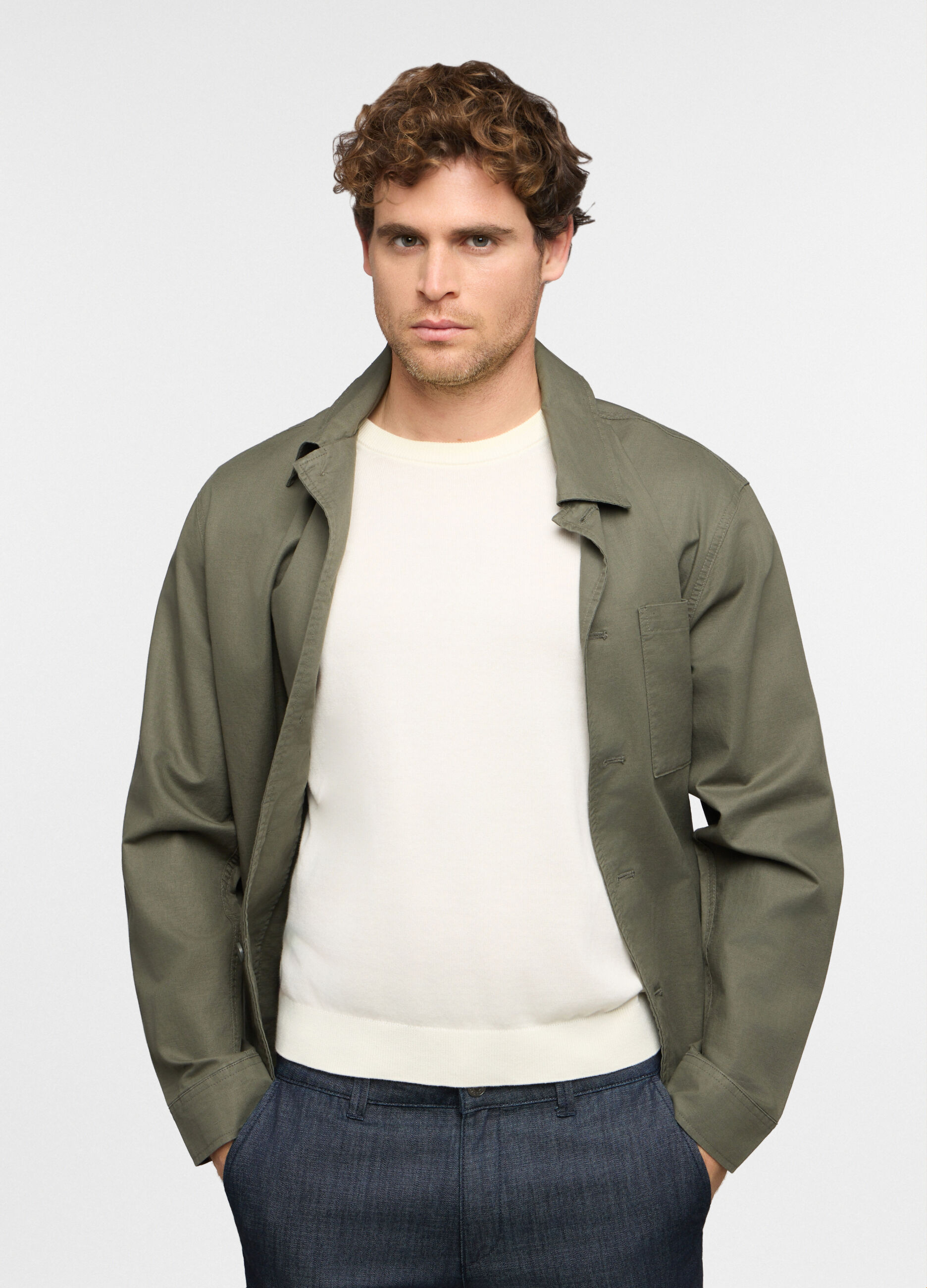 Maglia a maniche corte in cotone uomo_0