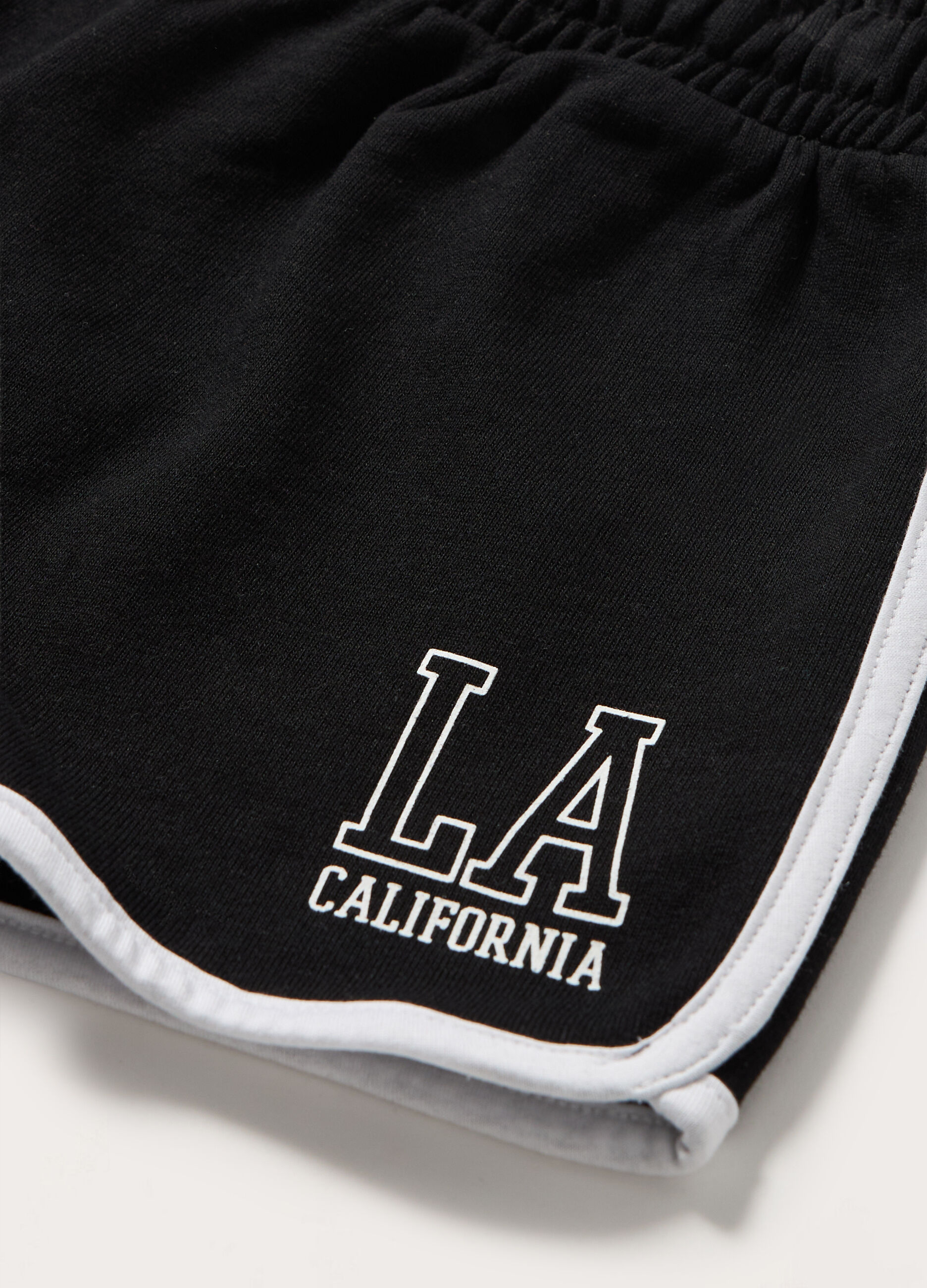 Shorts in french terry di misto cotone ragazza_1