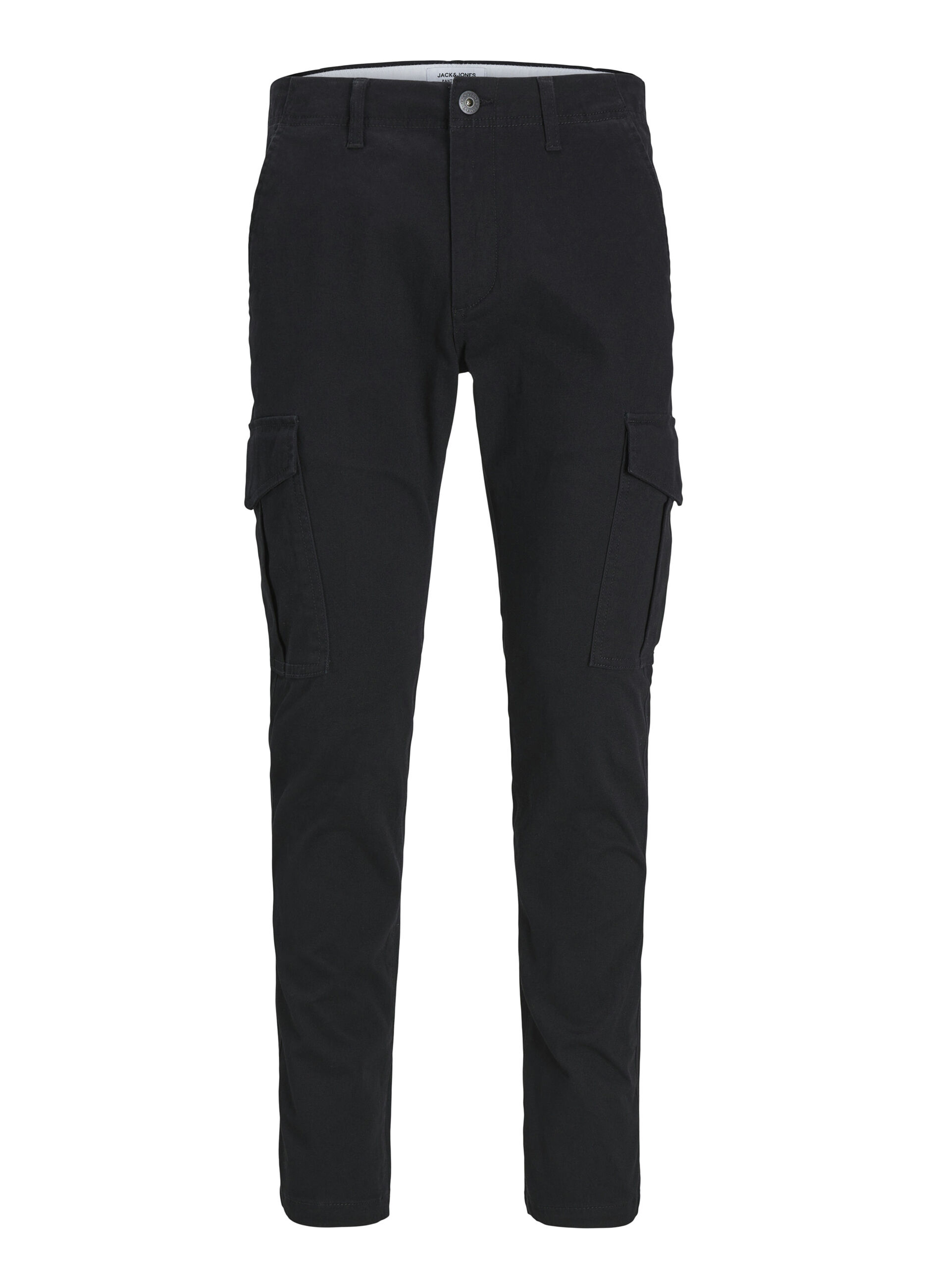 Pantaloni slim fit cargo in twill di cotone uomo_3