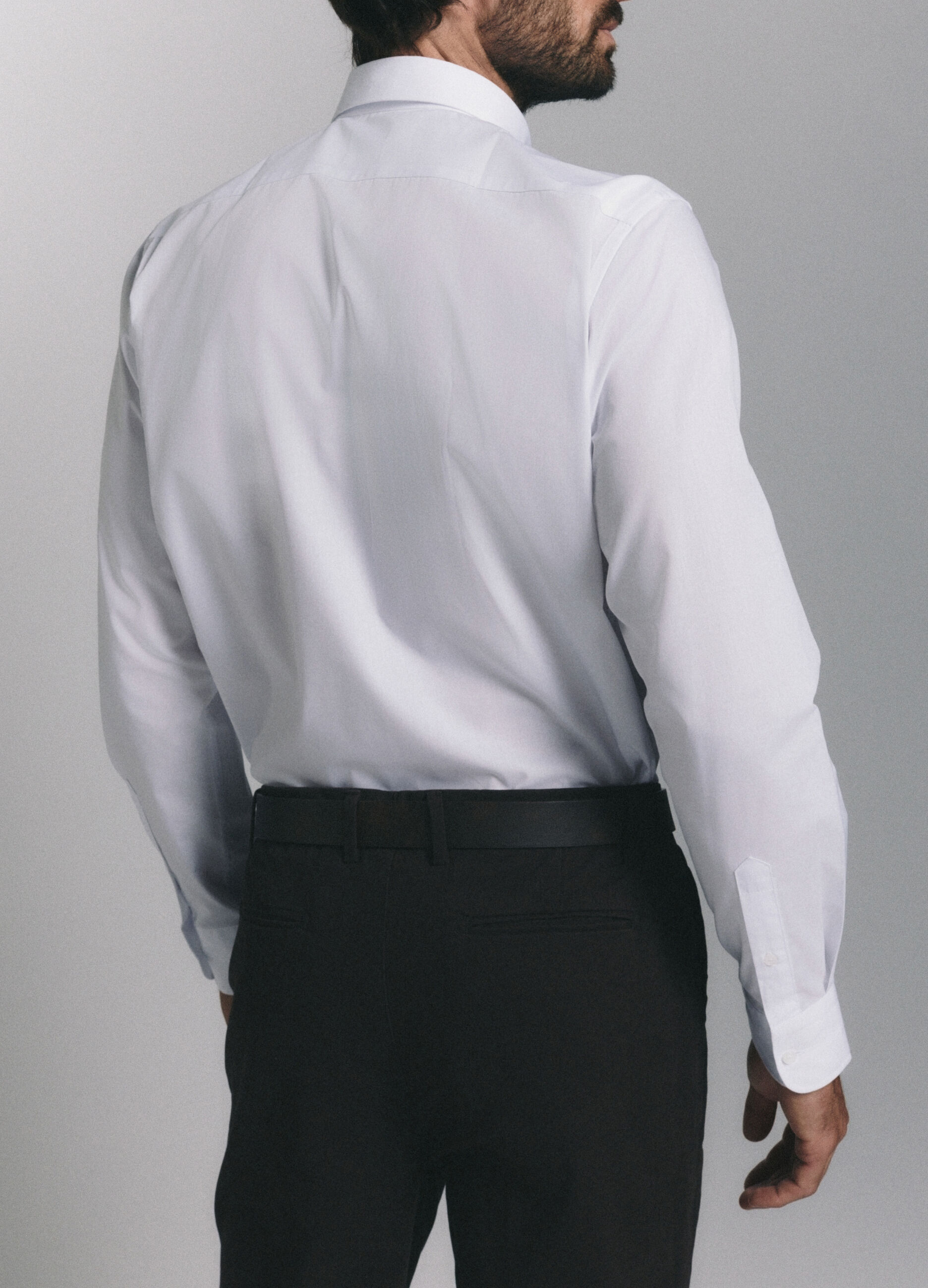 Camicia regular fit con colletto button down uomo