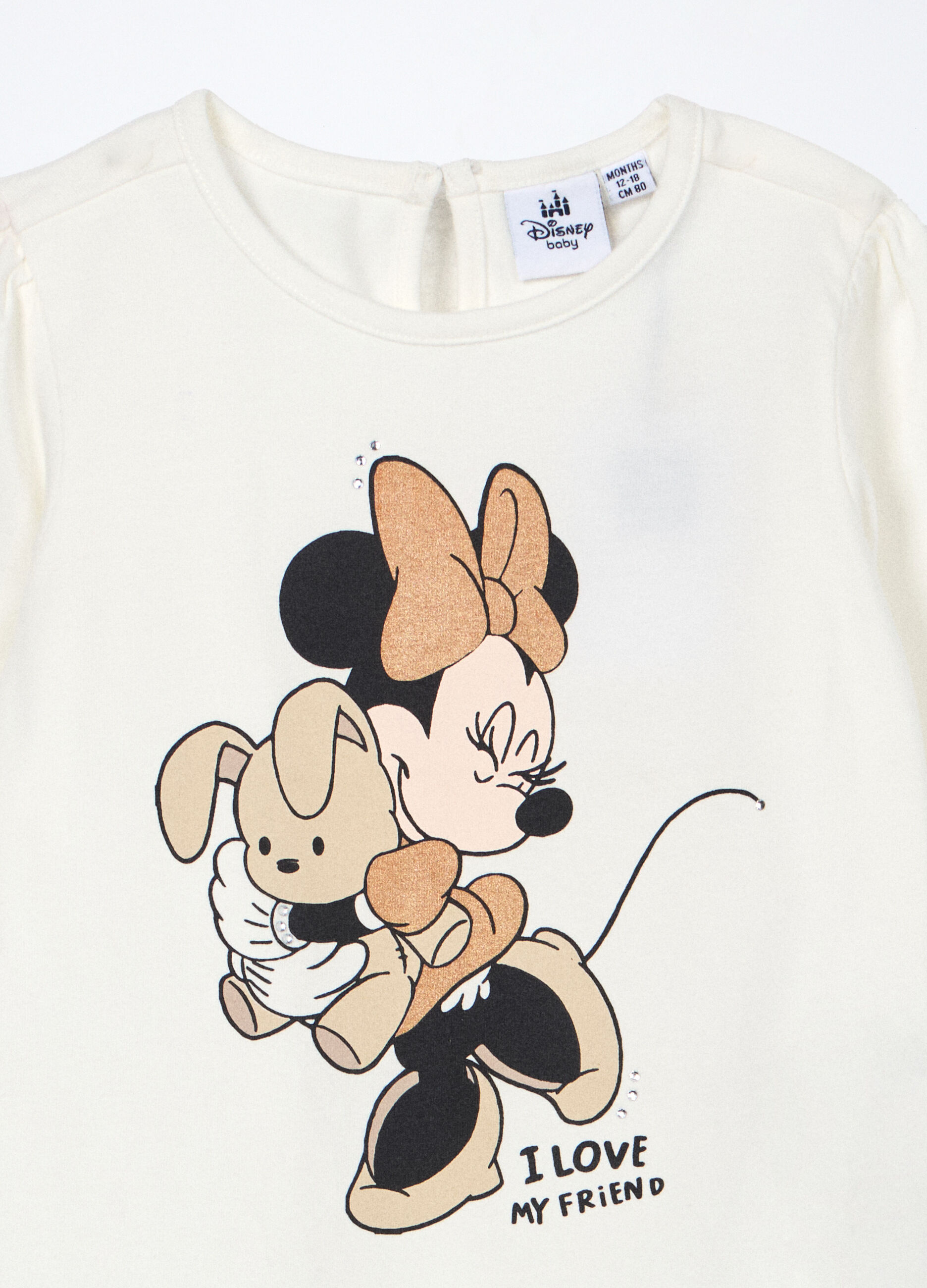 T-shirt in jersey di cotone stretch neonata_2