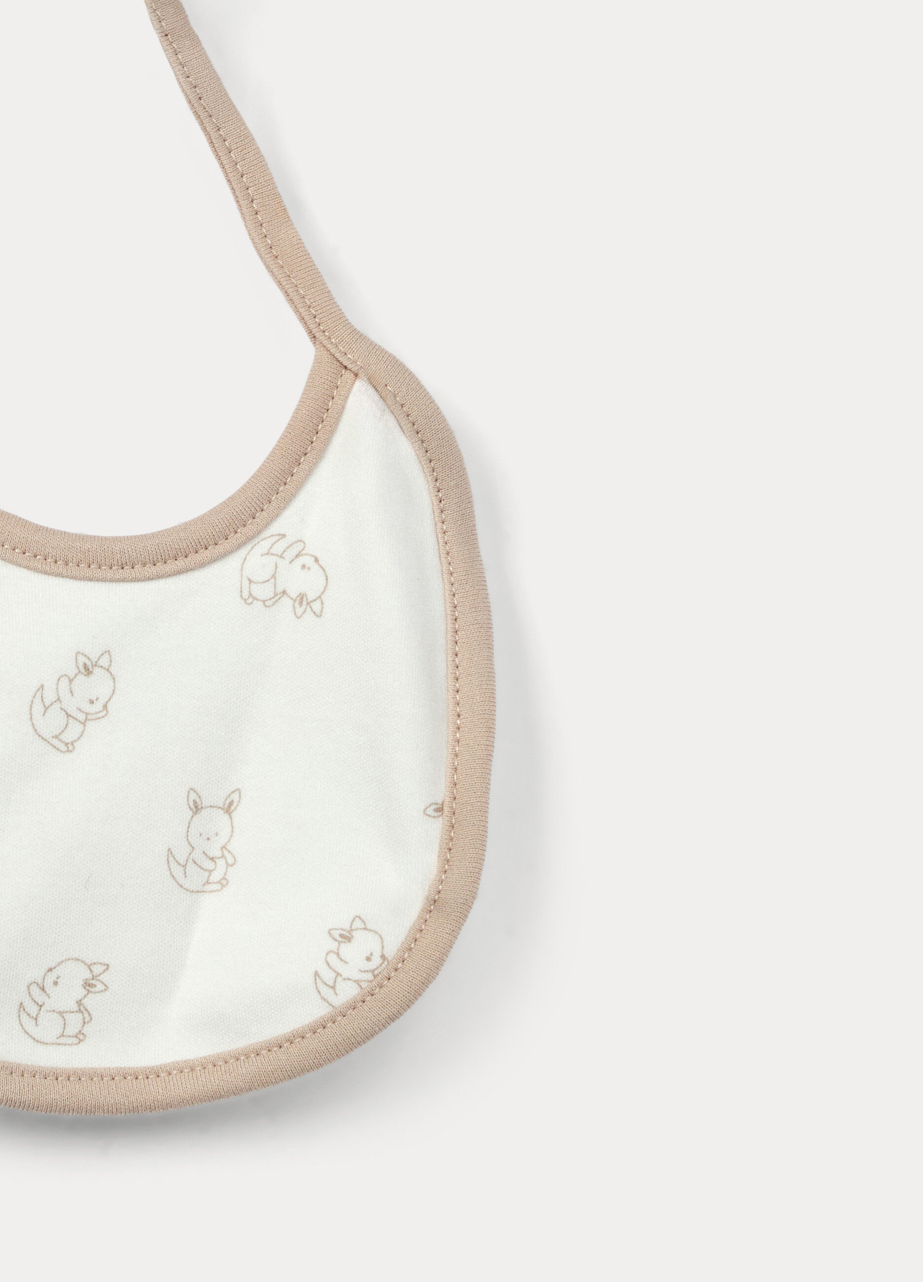 Pack 2 bavaglini in spugna di misto cotone neonata_2