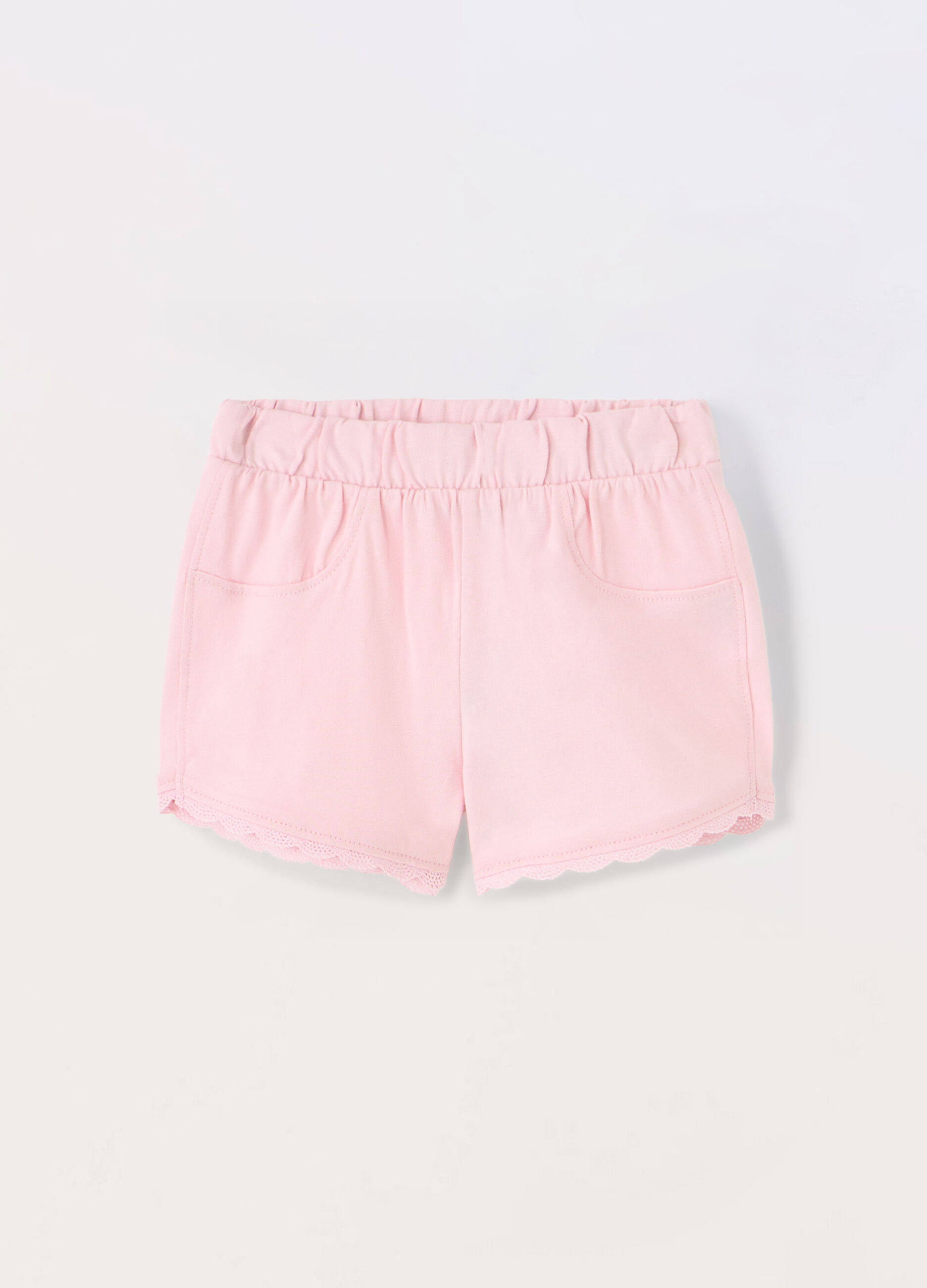 Shorts in jersey di puro cotone neonata_0