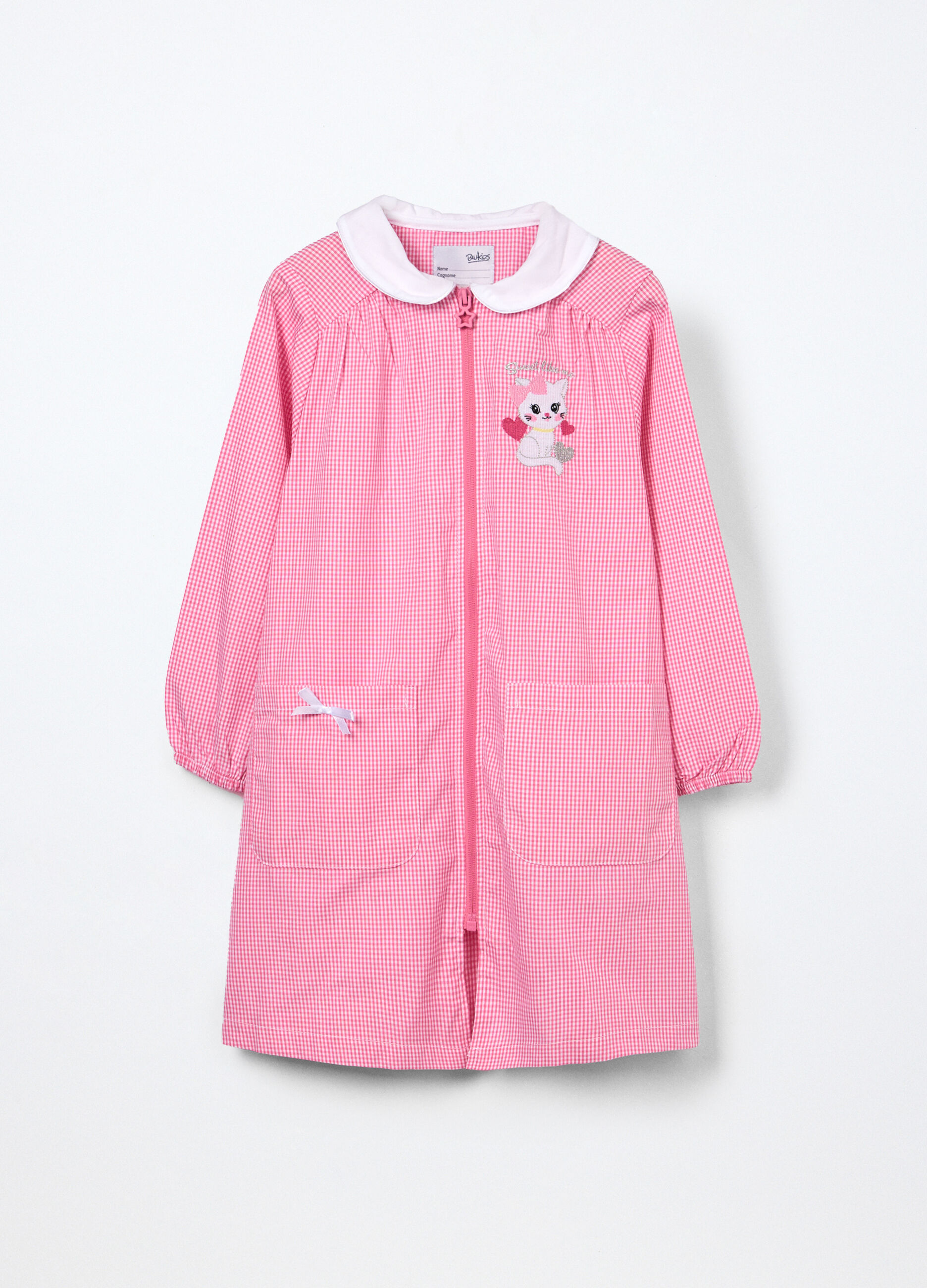 Grembiule a quadri bambina_0