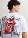T-shirt girocollo in cotone con stampa Rolling Stones uomo_2