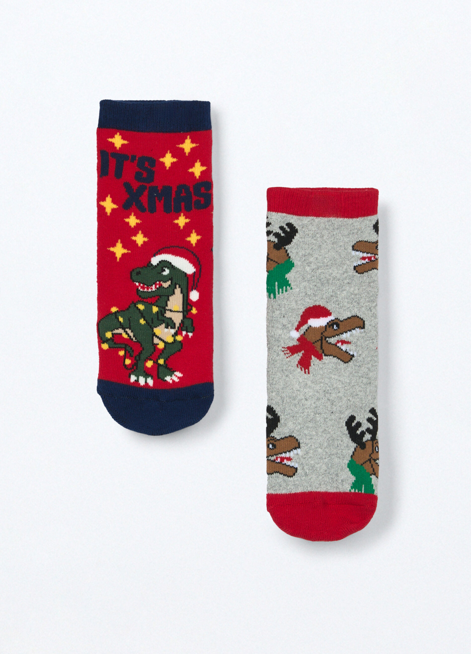 Pack 2 calze antiscivolo natalizie bambino_1