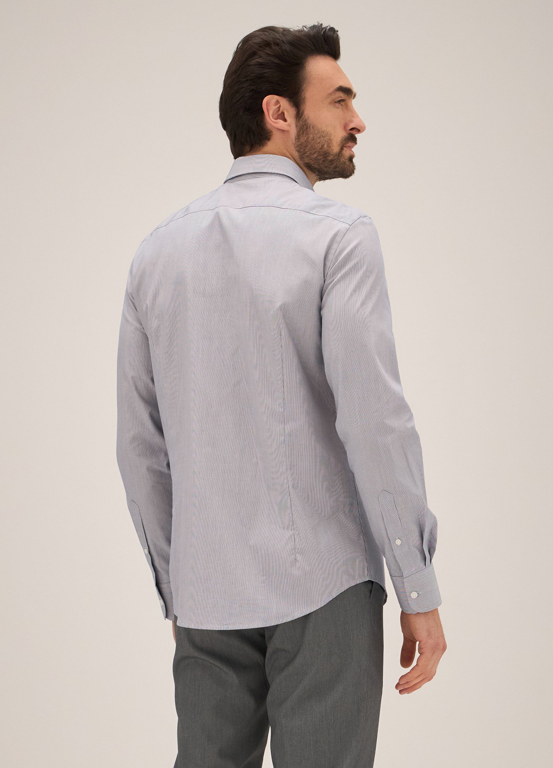 Camicia Rumford in cotone rigato uomo_1