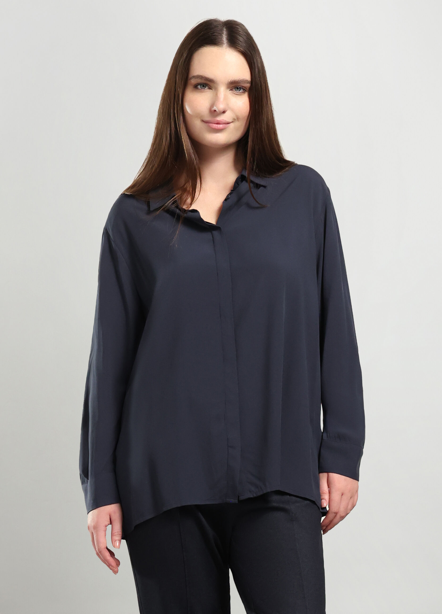 Camicia in pura viscosa donna curvy_0