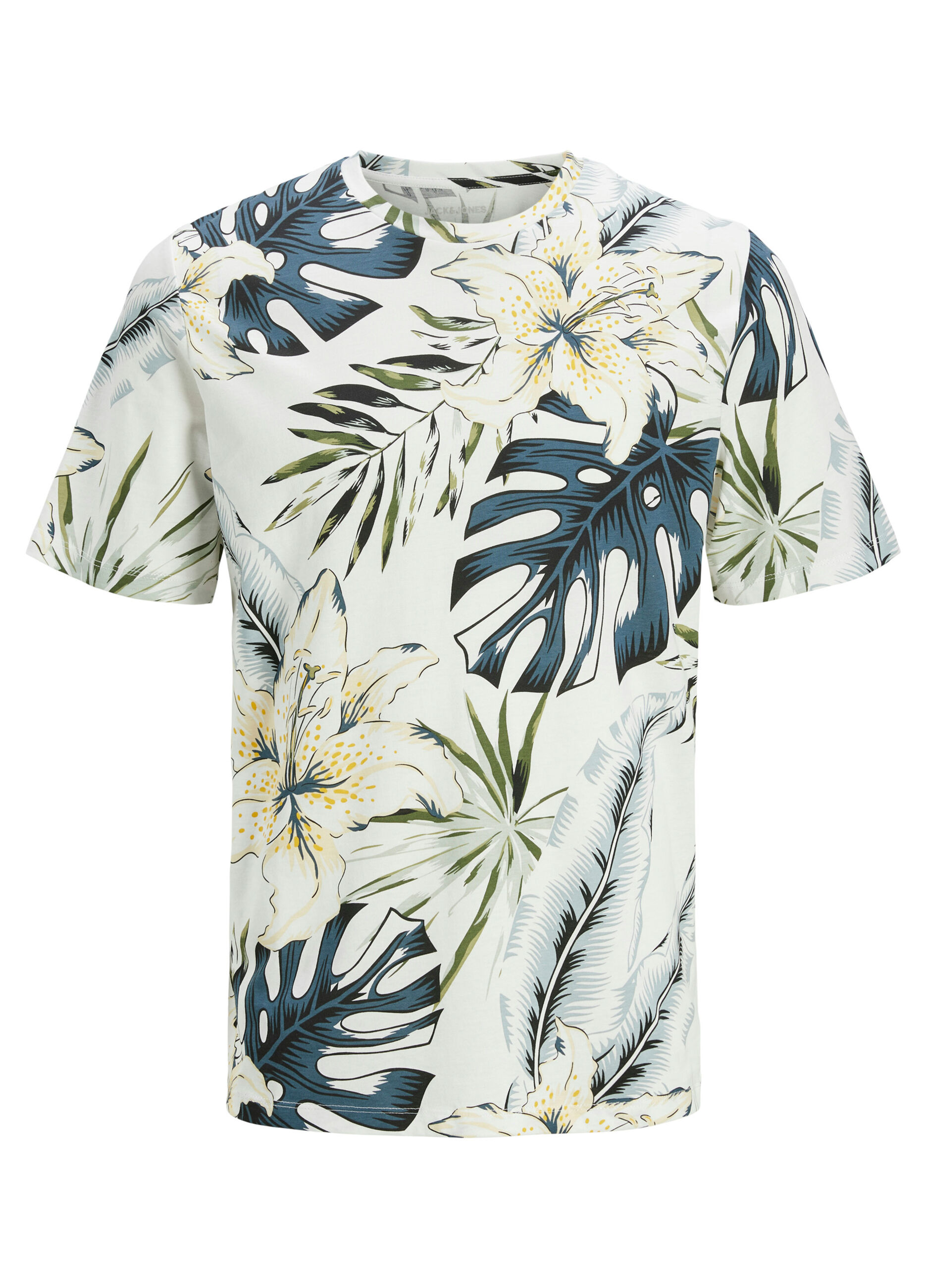 T-shirt girocollo con stampa uomo
