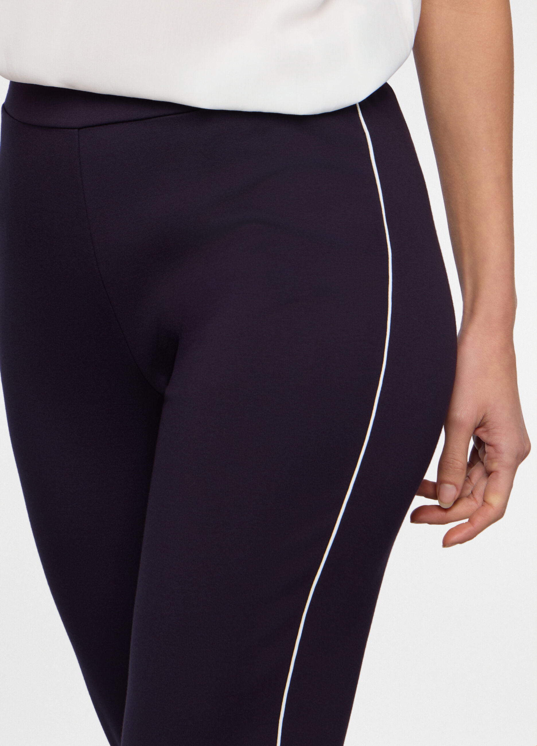 Leggings slim fit in punto Milano stretch donna