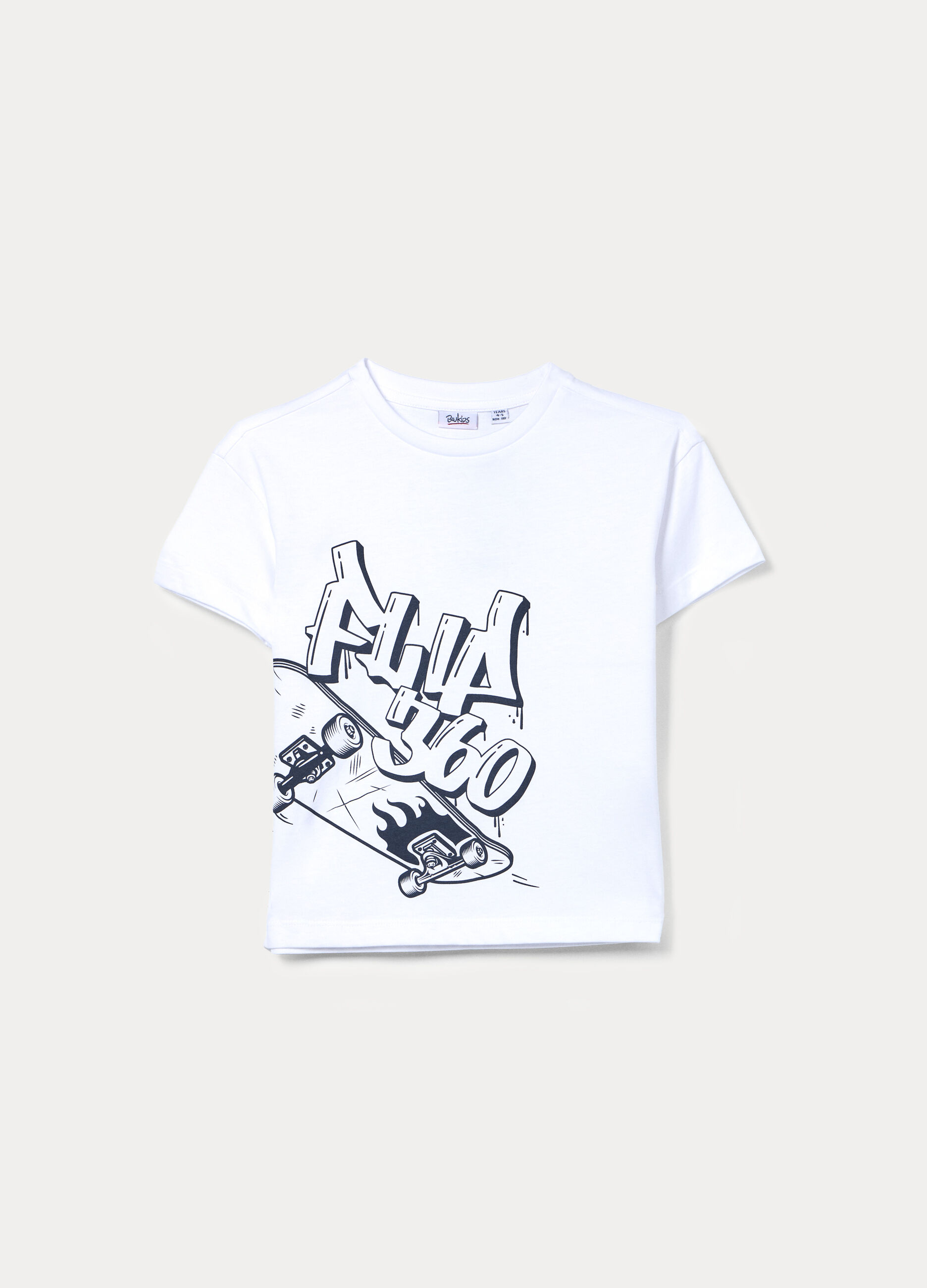 T-shirt girocollo in jersey di puro cotone bambino_0