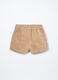 Shorts in velluto a coste di puro cotone neonata_1